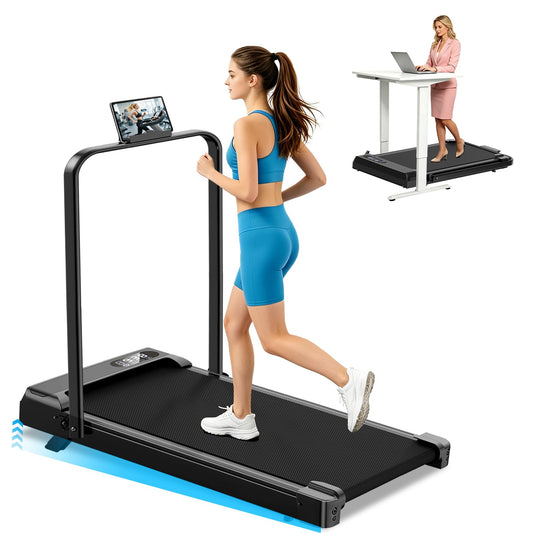 Walking Pad with Incline, 2.5HP Walking Pad Treadmill, 3 in 1 Portable Under Desk Treadmills for Home Small Space, Foldable Home Walk Pad with Remote Control, 350LBS Capacity