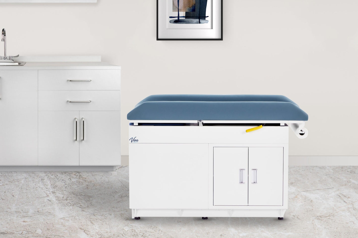 Vivacomfort Pediatric Grande Steel Exam Table, Patient Examination Medical Exam Table for Children, Blue