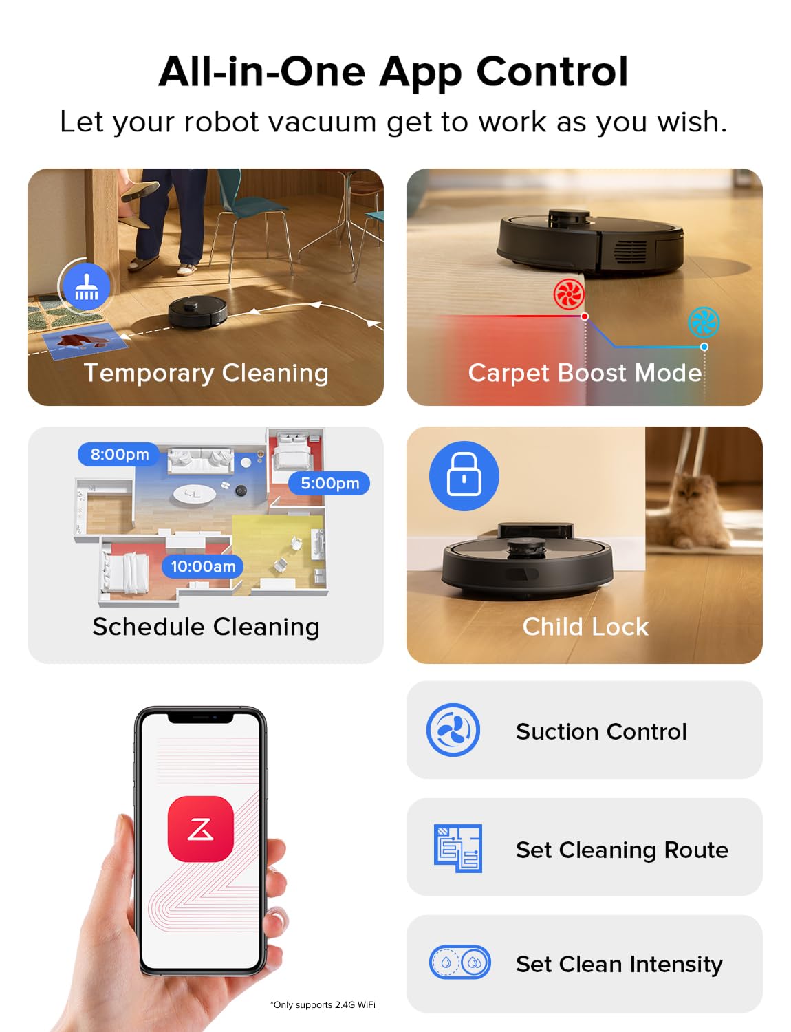 roborock Q7 L5 Robot Vacuum and Mop Combo, 8,000Pa Suction, Upgraded from Q5 Pro, Dual Anti-Tangle System, LiDAR Navigation, Multi-Level Mapping, Self-Charging Robotic Vacuum Cleaner, Black
