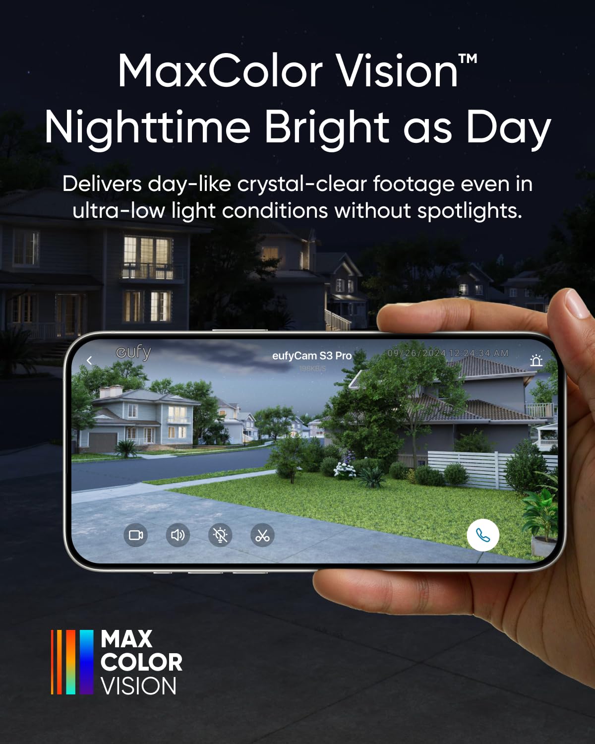 eufy Security eufyCam S3 Pro 4-Cam Kit, Solar Camera Outdoor Wireless, MaxColor Night Vision, 4K Security Camera with Solar Panel, Face Recognition, No Monthly Fee, Built-in Local Storage (Up to 16TB)
