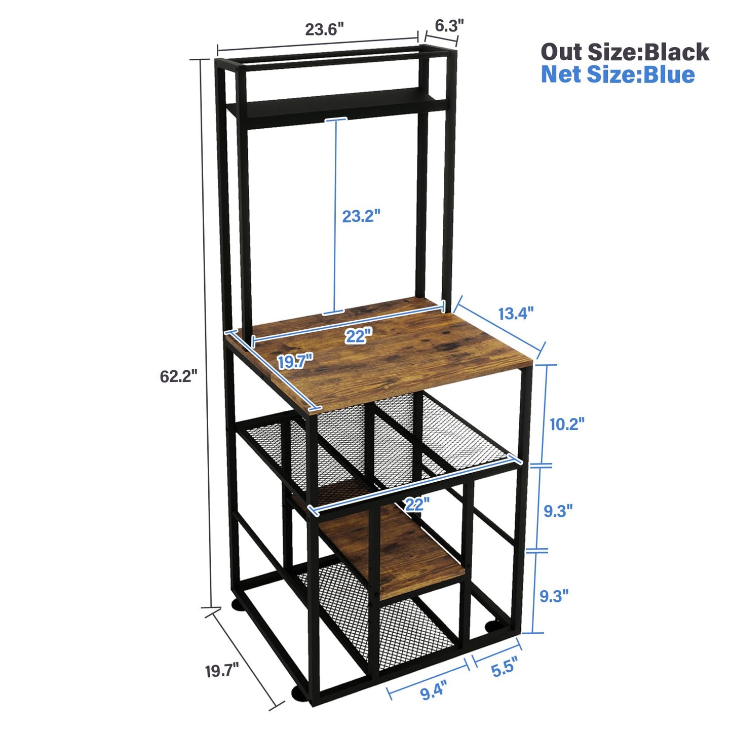 PUNCIA 3-Tier Heavy Duty 3D Printer Stand with Filament Storage Rack – Sturdy Organizer for PLA ABS PETG Spools, Compatible with FDM SLA Resin Printers, Durable Shelf for Home Studio Workshop Makers