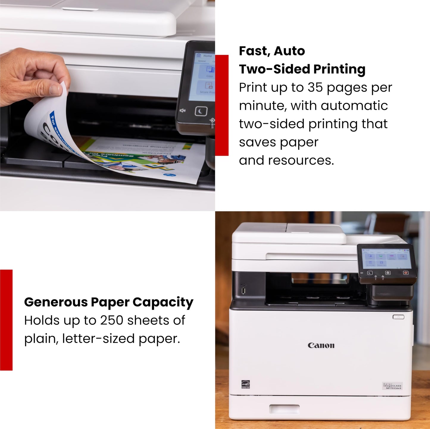 Canon Color imageCLASS MF753Cdw II - Wireless Duplex Laser Printer, All-in-One with Scanner, Copier, Fax, Auto Document Feeder, 3 Year Limited Warranty, 35 PPM