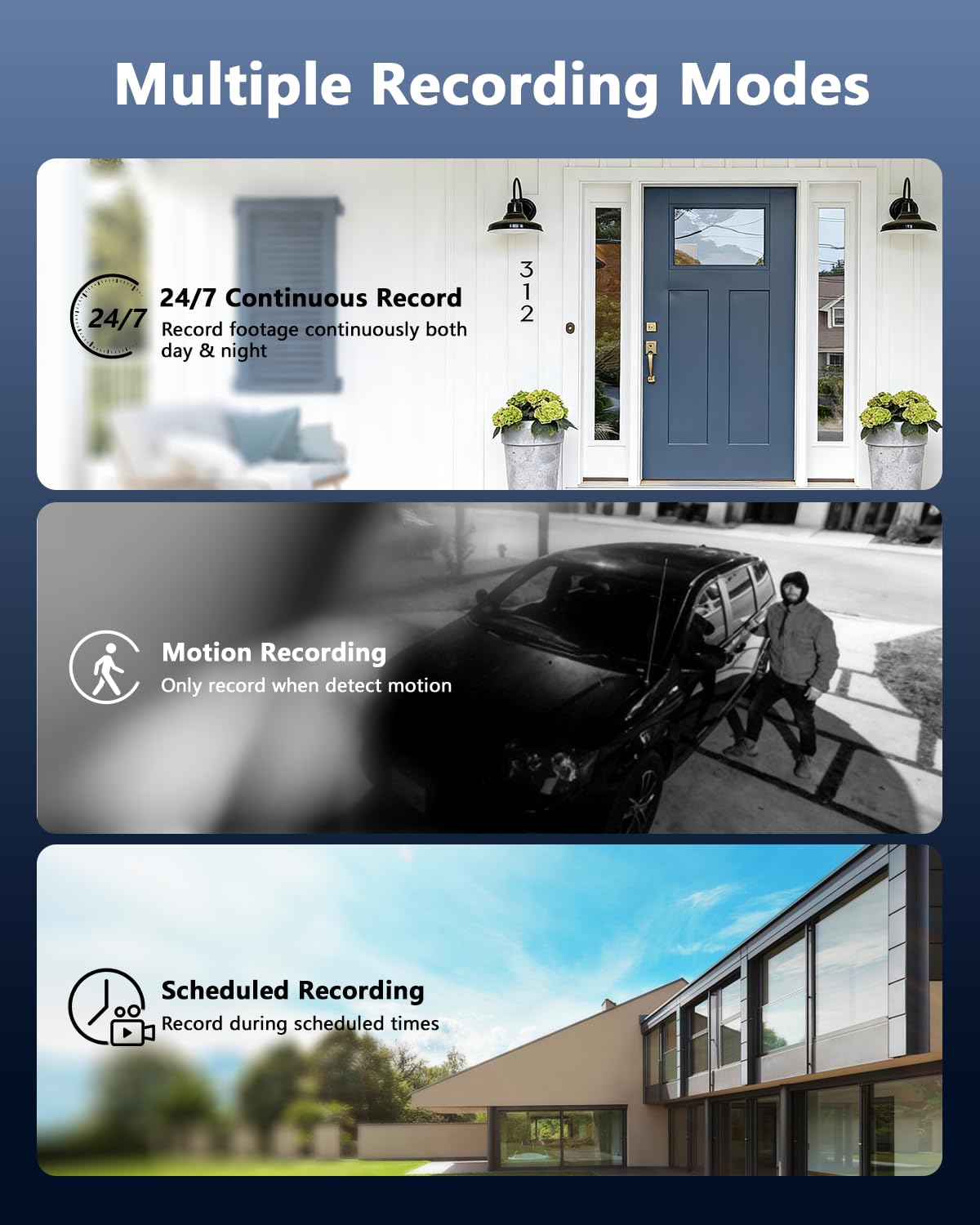 3K 5MP Wired CCTV Security Camera System with 122° Ultra Wide Angle, 4CH DVR with Monitor, 4X IP66 Indoor Outdoor Cameras, 65ft IR Night Vision, Free App, No Subscription Fee, Remote Access