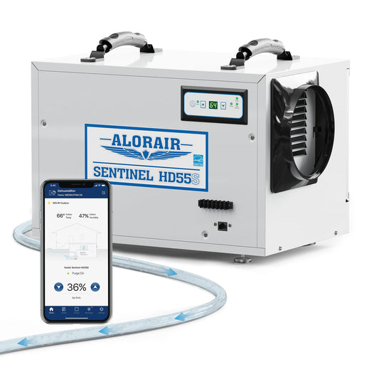 ALORAIR 120 PPD Wi-Fi Dehumidifier for Crawl Space, Basement, and Commercial Use, 2026 Energy Star APP Control, Auto-Defrost Crawlspace Dehumidifiers