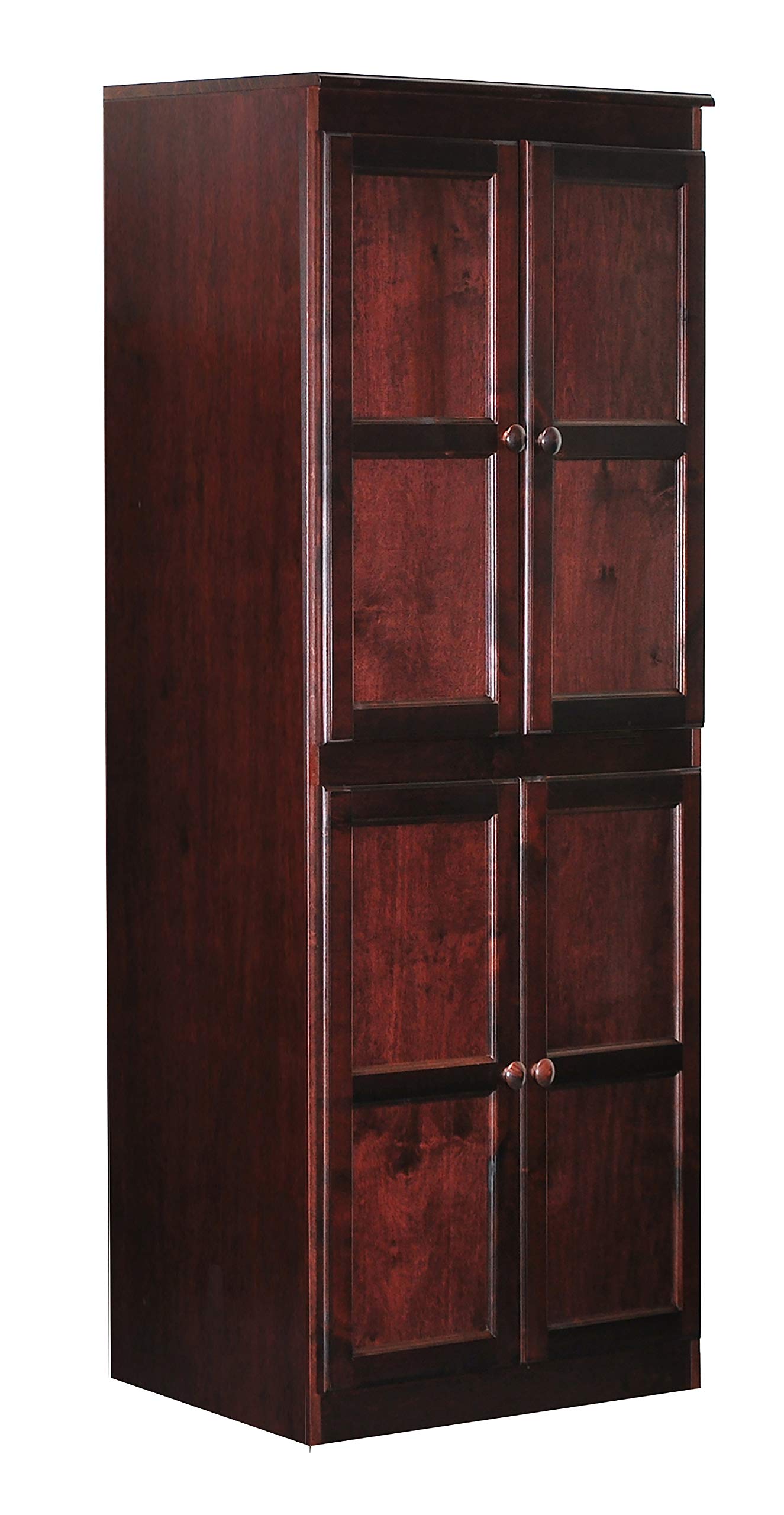 Concepts In Wood Storage Cabinet - Adjustable Shelves - 30 x 72 (Cherry)