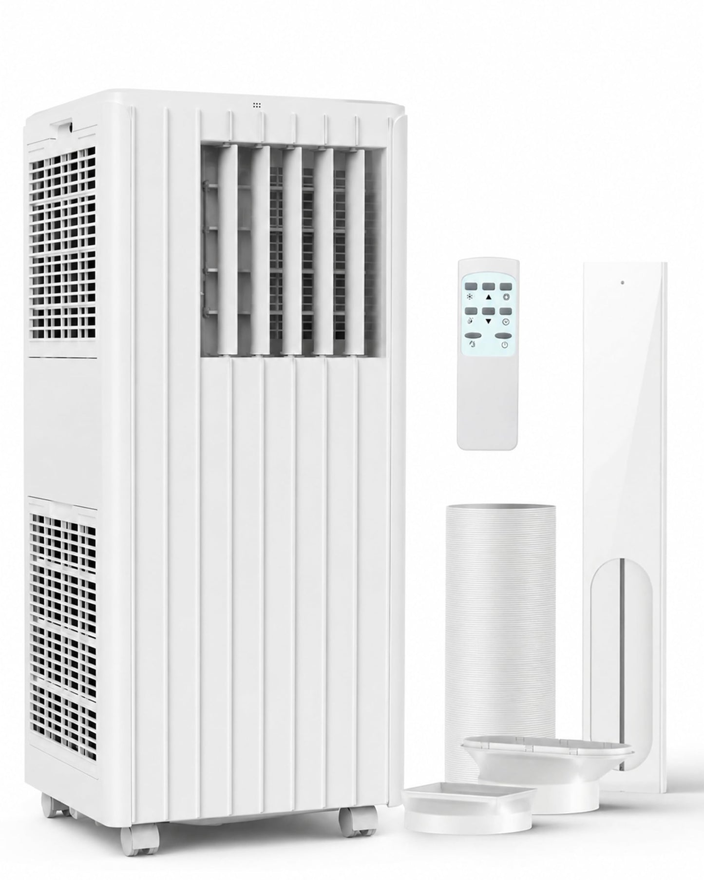 8000 BTU Portable Air Conditioners, Cools Up to 350 Sq. Ft, 4-in-1 Portable AC Unit for Rooms with Remote Control, Quiet Operation, 24H Timer, Window Installation Kit for Home Office