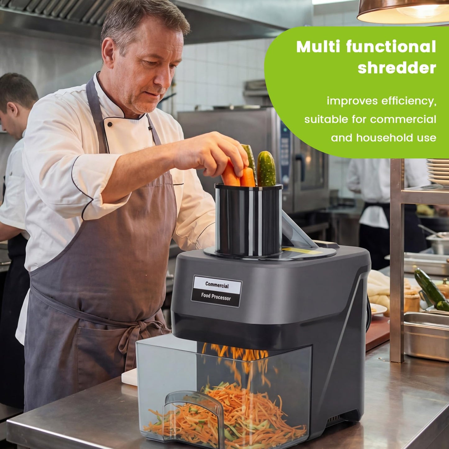 5-In-1 Electric Vegetable Chopper,Commercial Food Dicer,Veggie Food Dicer for Dicing, Slicing, Grating and Julienning,Multifunctional Food Cutter for Commercial and Home Use