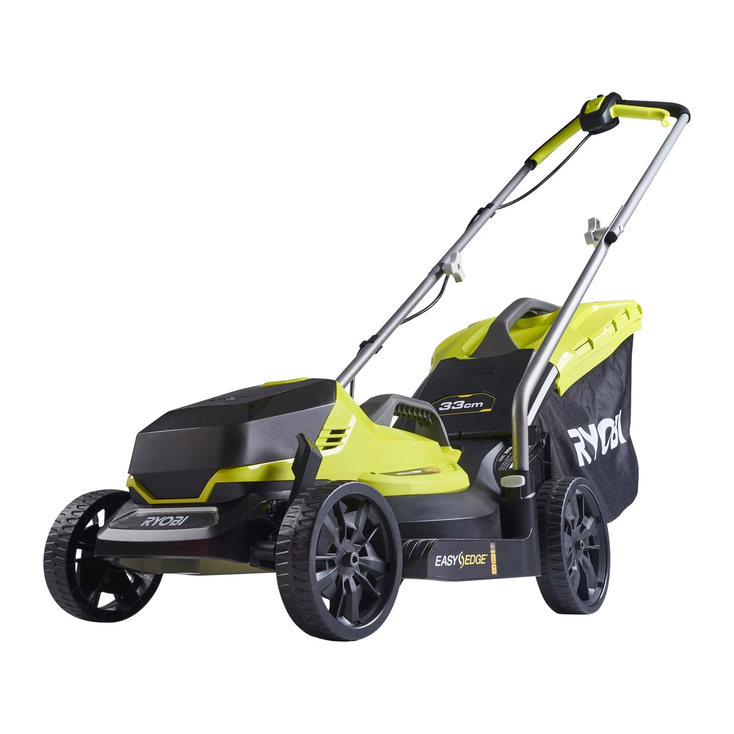 RYOBI 18V ONE+ OLM1833B Cordless Lawnmower - 33cm Cutting Width, Without Battery & Charger, Compact for Small Lawns