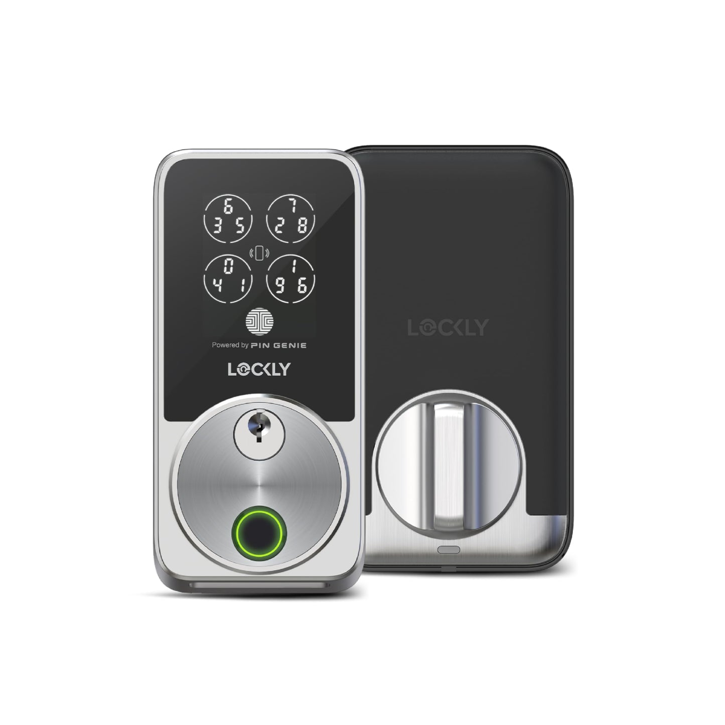 Lockly Secure Pro Smart Door Lock,Fingerprint Keyless Entry Door Lock,Apple Home Key Compatible,Auto Lock, App Remote Control,IP65 Waterproof,Easy Installation