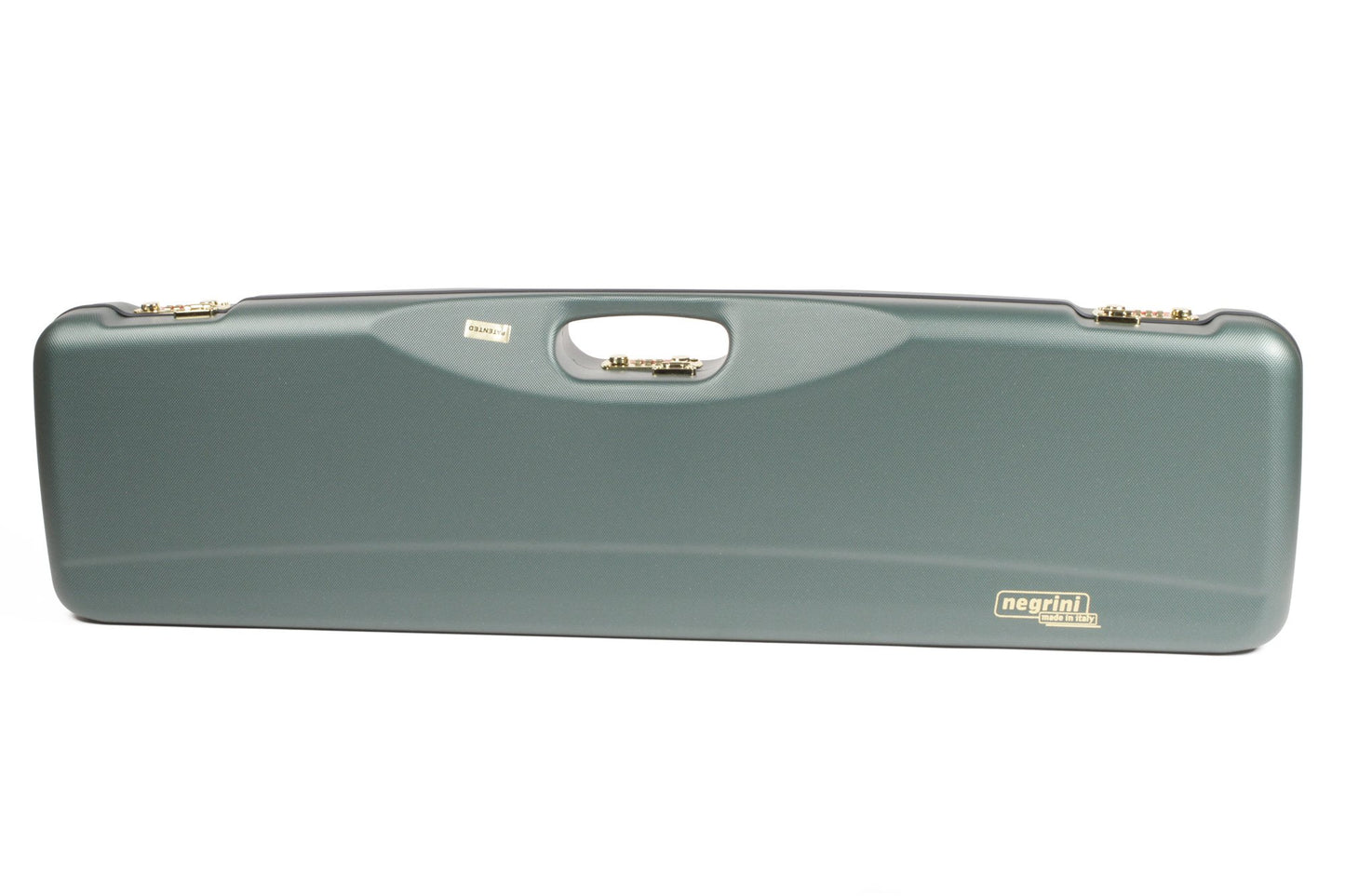 Negrini Cases 1602L/4704 Shotgun Case for O/U SXS/ABS/1 Gun/1 Barrel up to 32 3/4-Inch, Green/Blue