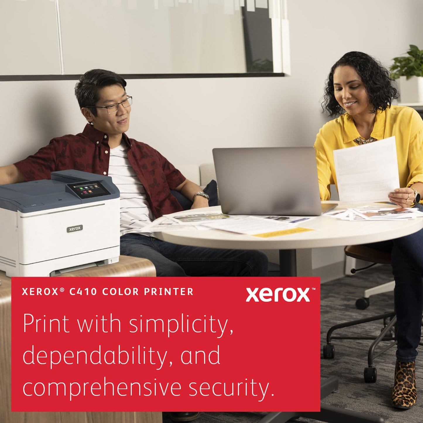Xerox C410dn Color Laser Printer for Business – Industry-Leading 42ppm Speed, Ethernet & Wi-Fi Ready, Professional Office Printer for Laptop & Desktop