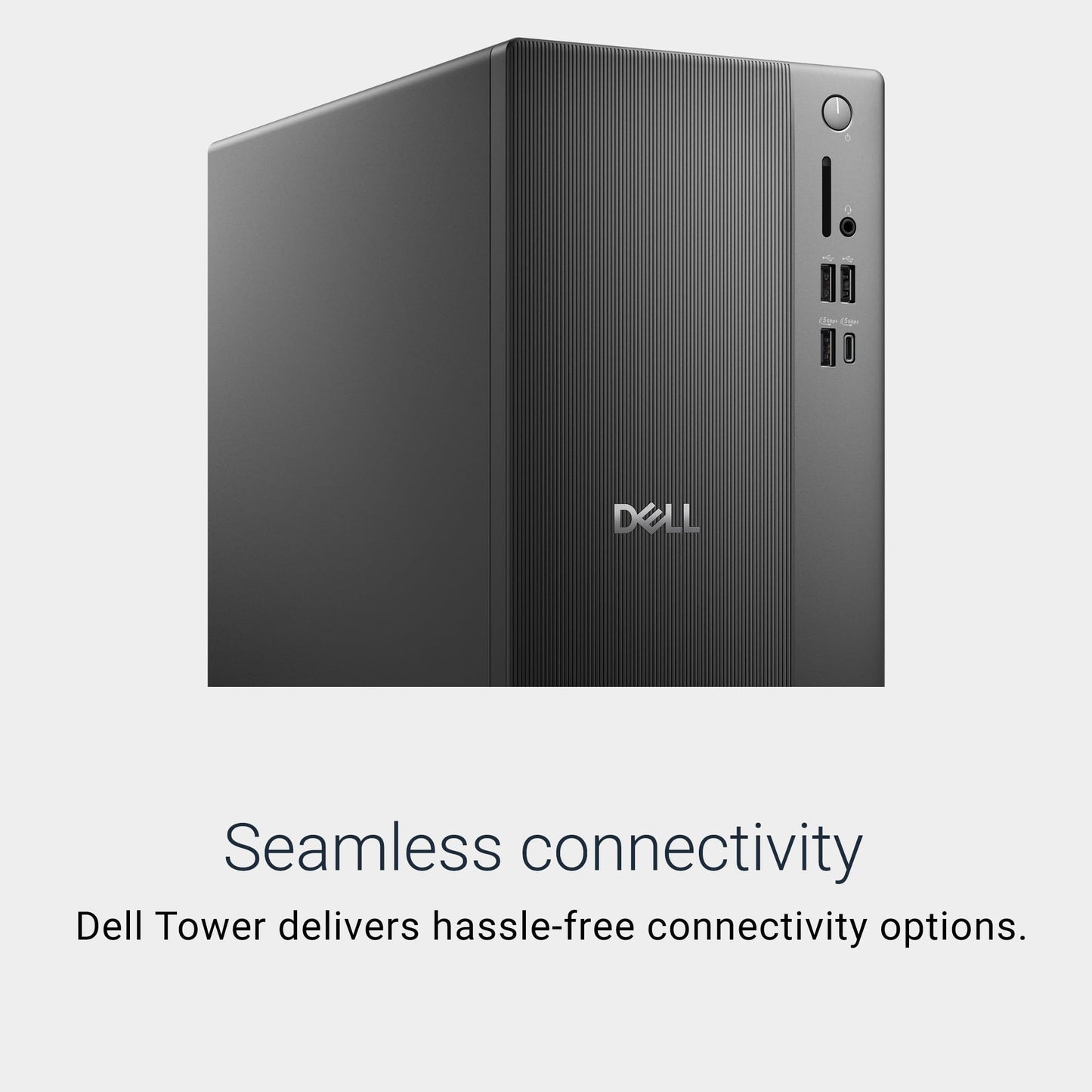 Dell Tower Desktop ECT1250 - Intel Core Ultra 7-265 Processor, UHD Graphics, 16GB Memory, 1TB M.2 SSD, 3.0 SD Card Reader, Wired Keyboard and Mouse, Windows 11 Pro, Basic Onsite Service