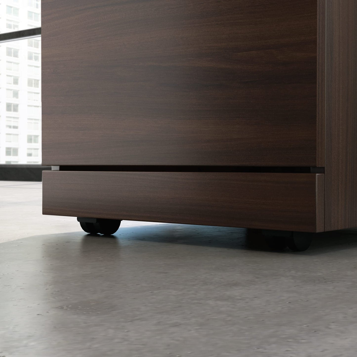 OfficeWorks by Sauder Affirm 3 Drawer Mobile File, Noble Elm Finish