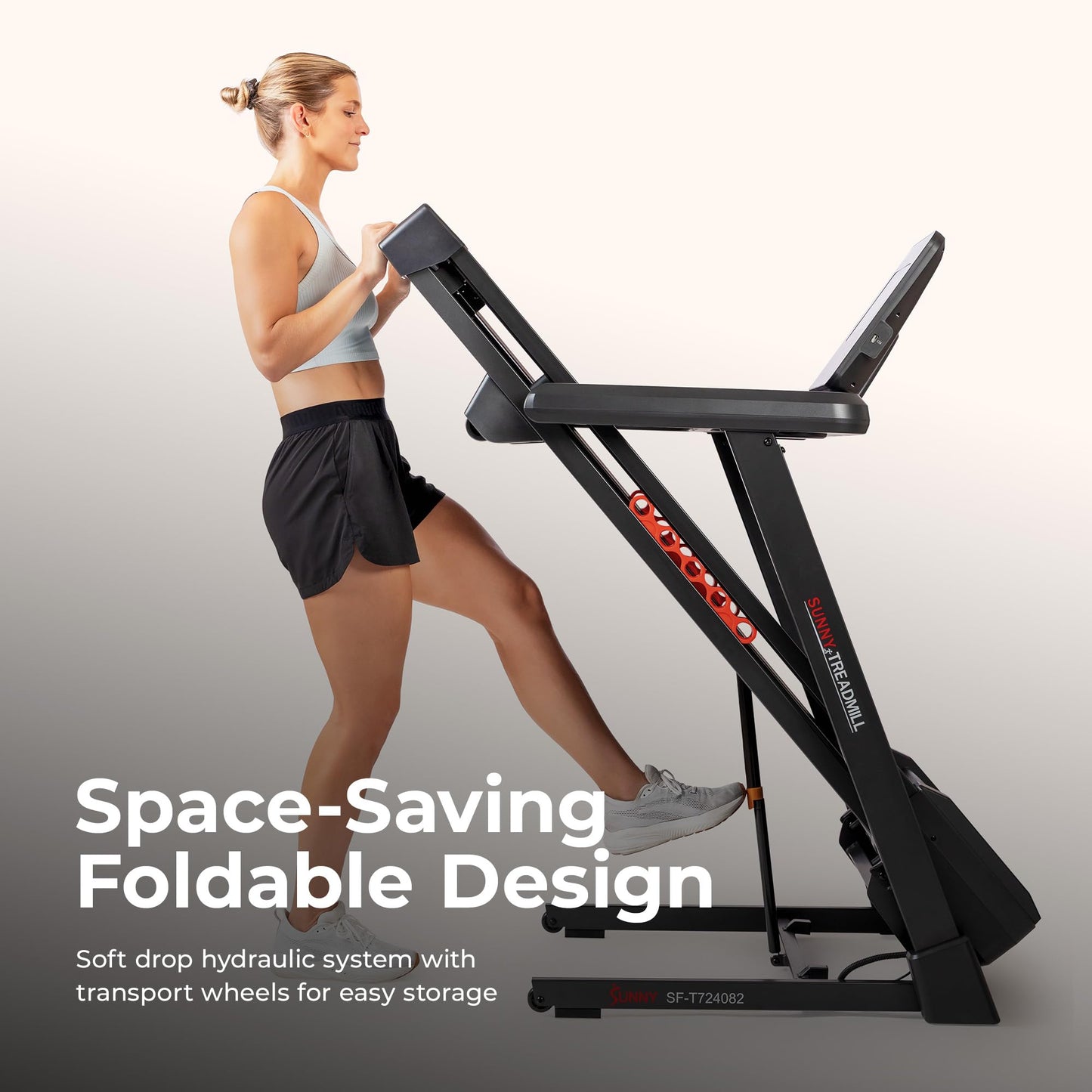 Sunny Health & Fitness Ultra T10 Wi-Fi Smart Treadmill with 10" Touchscreen, 12% Auto Incline, 20" Wide Running Deck with Free SunnyFit App – SF-T724082