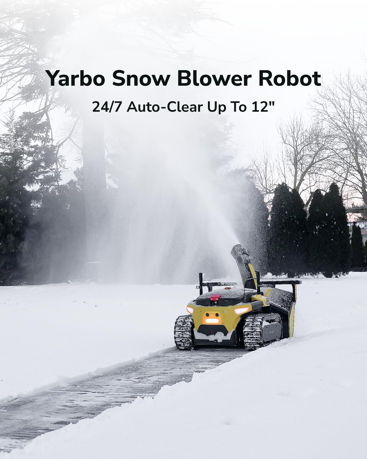 YARBO 4-in-1 Modular Robot, Lawn Mower, Snow Blower and Leaf Blower with Auto-Recharging, AI Multi-Zone Mapping & RTK for Navigation