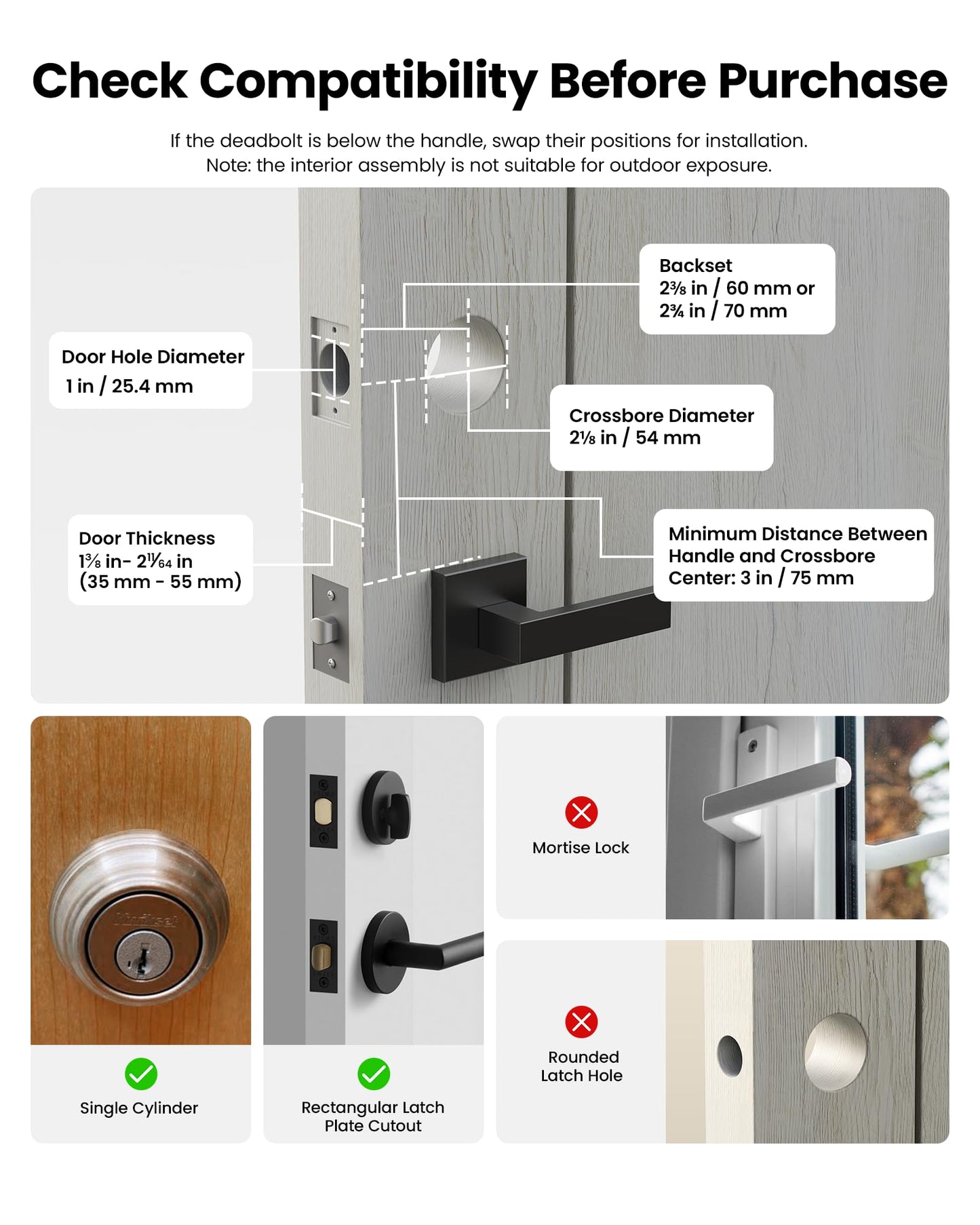 Lockin Venoris Smart Lock - Palm Vein & Fingerprint Keyless Entry Door Lock - 6 Unlock Methods - Built-in WiFi - Smart Home Compatible - No Monthly Subscription - 7-Month Battery Life