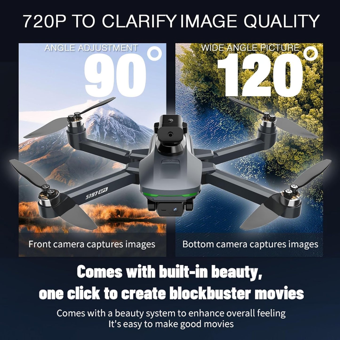 Mcokoe GPS Drones with Camera for Adults 4K，Remote Controller with Screen,Brushless Motor FPV，Under 249g，46Mins Flight，Foldable Drone for Adults Beginners.