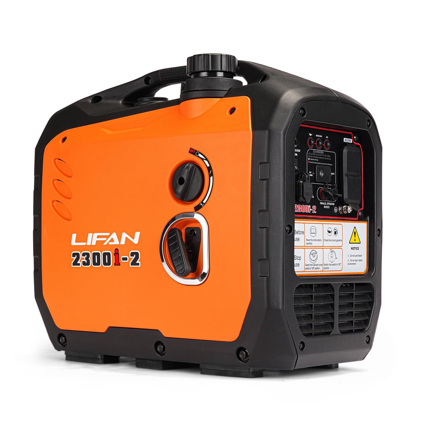 LIFAN 2300W Gasoline Inverter Generator - Portable, Quiet & Fuel-Efficient Power Solution for Home, Camping, RV & Emergency Use with Parallel Capability