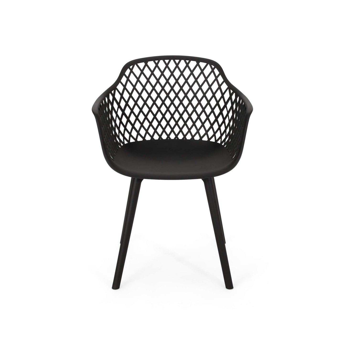 Christopher Knight Home Patrice Outdoor Dining Sets, Black + Sandblast Black