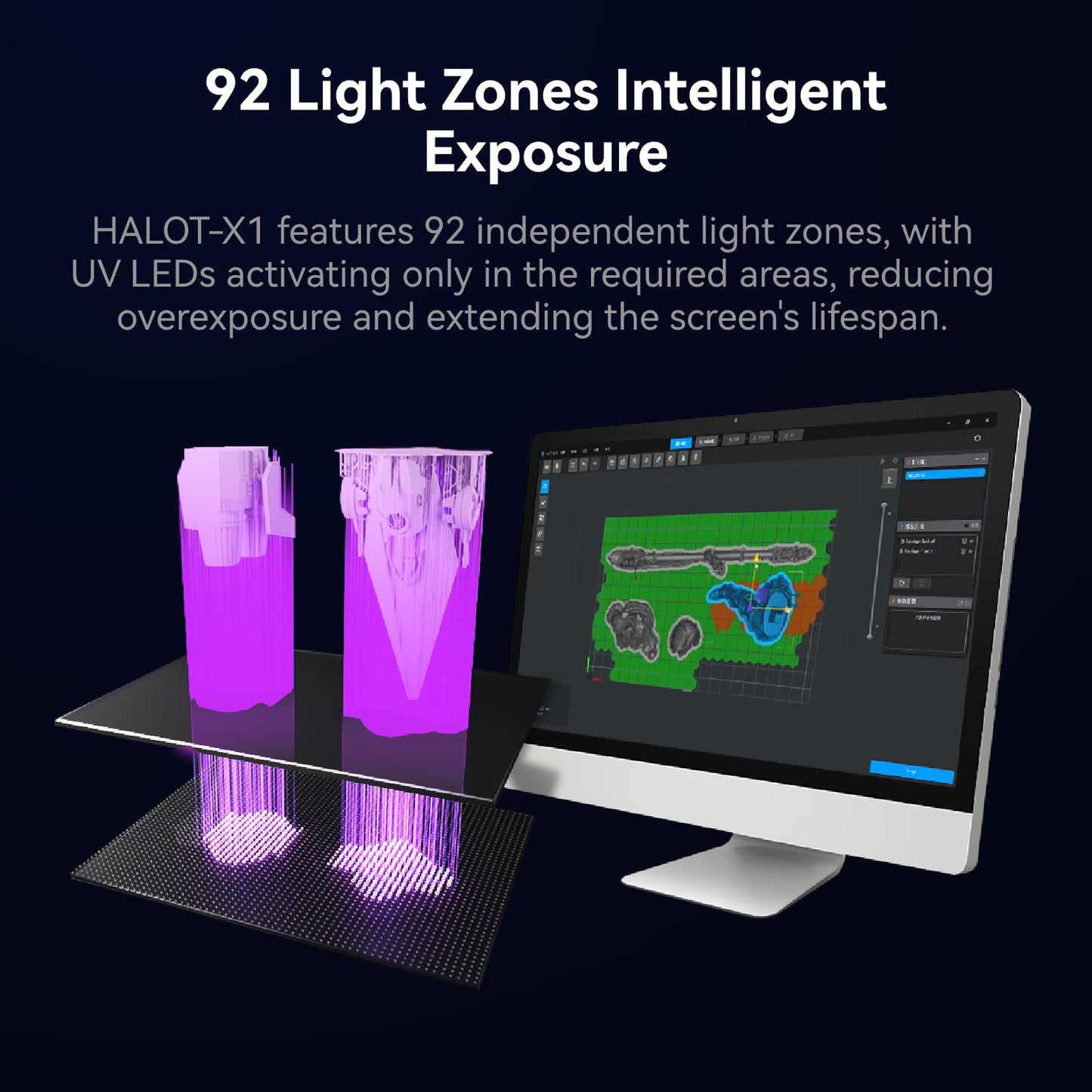 Creality Halot-X1 Combo Resin 3D Printer, 10.1" 16K Mono LCD, 14×19 μm, 170 mm/h High-Speed Printing, Intelligent Resin Management, Fully Assembled Auto Leveling, Large Print Size 8.33*4.66*7.87 in