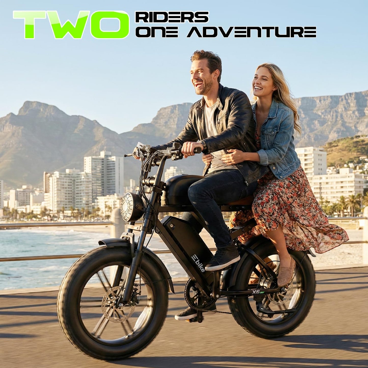TS TST GRP LLC Electric Bike for Adults, Peak 1500W Motor Retro Ebike, Range 120Miles, 48V 30Ah Removable Battery, 20"x4" Fat Tires, Full Suspension, APP Control, Off-Road E Bike for City Commuting