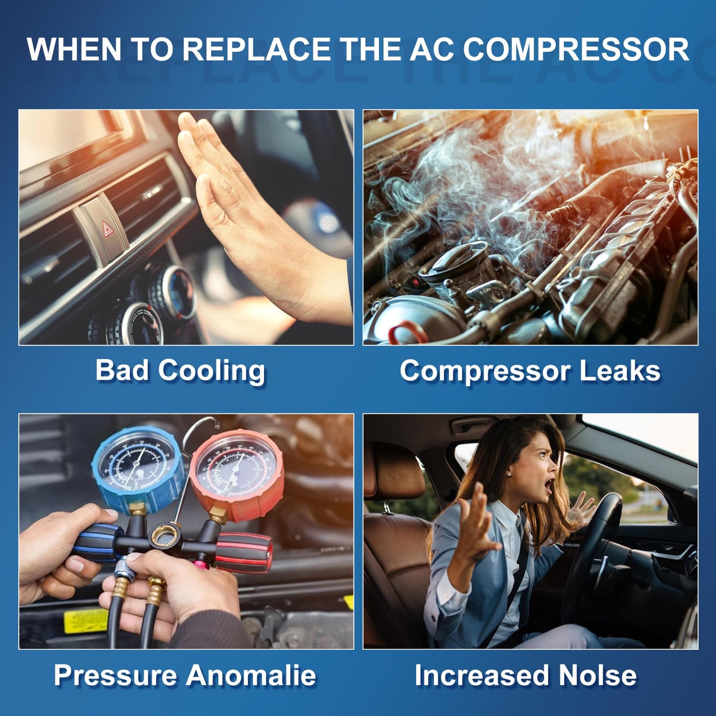 Jaxivo 198314 Air Conditioning A/C Compressor Compatible with 15-17 Chrysler 200 C/LX/Limited/S 2.4L L4,14-23 Cherokee 2.4L,Air Conditioner Compressor Replace CO29136C,68103197AA