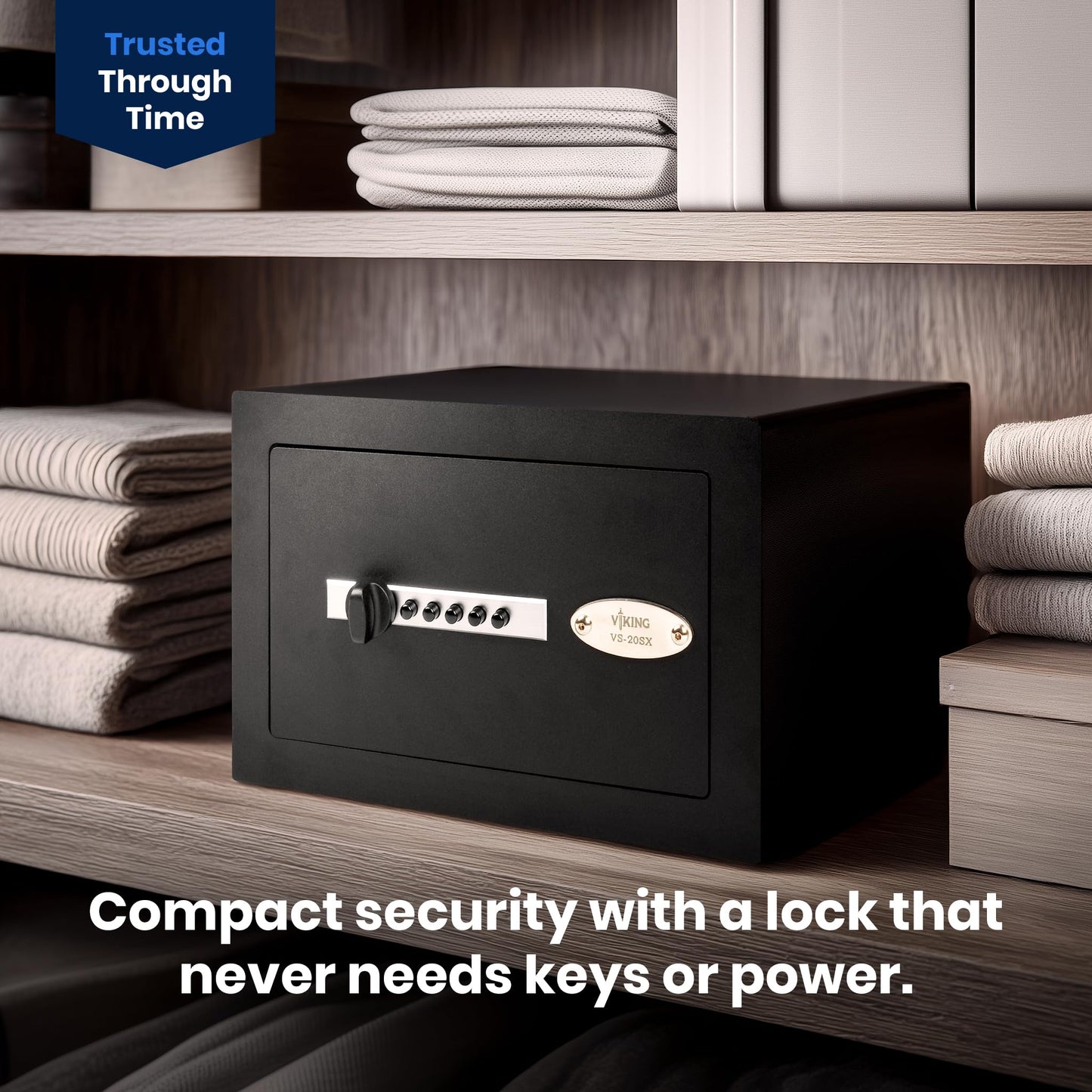 Viking Security Safe VS-20SX Heavy Duty Small Mechanical Simplex Lock Multi Gun Safe Multi Handgun Capacity Pistol