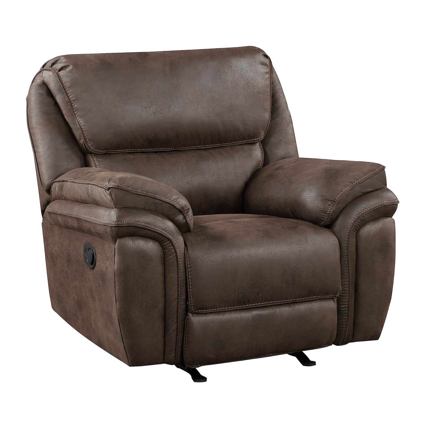Lexicon Dorritt Manual Reclining Living Room Sofa Set, 3-Piece, Brown