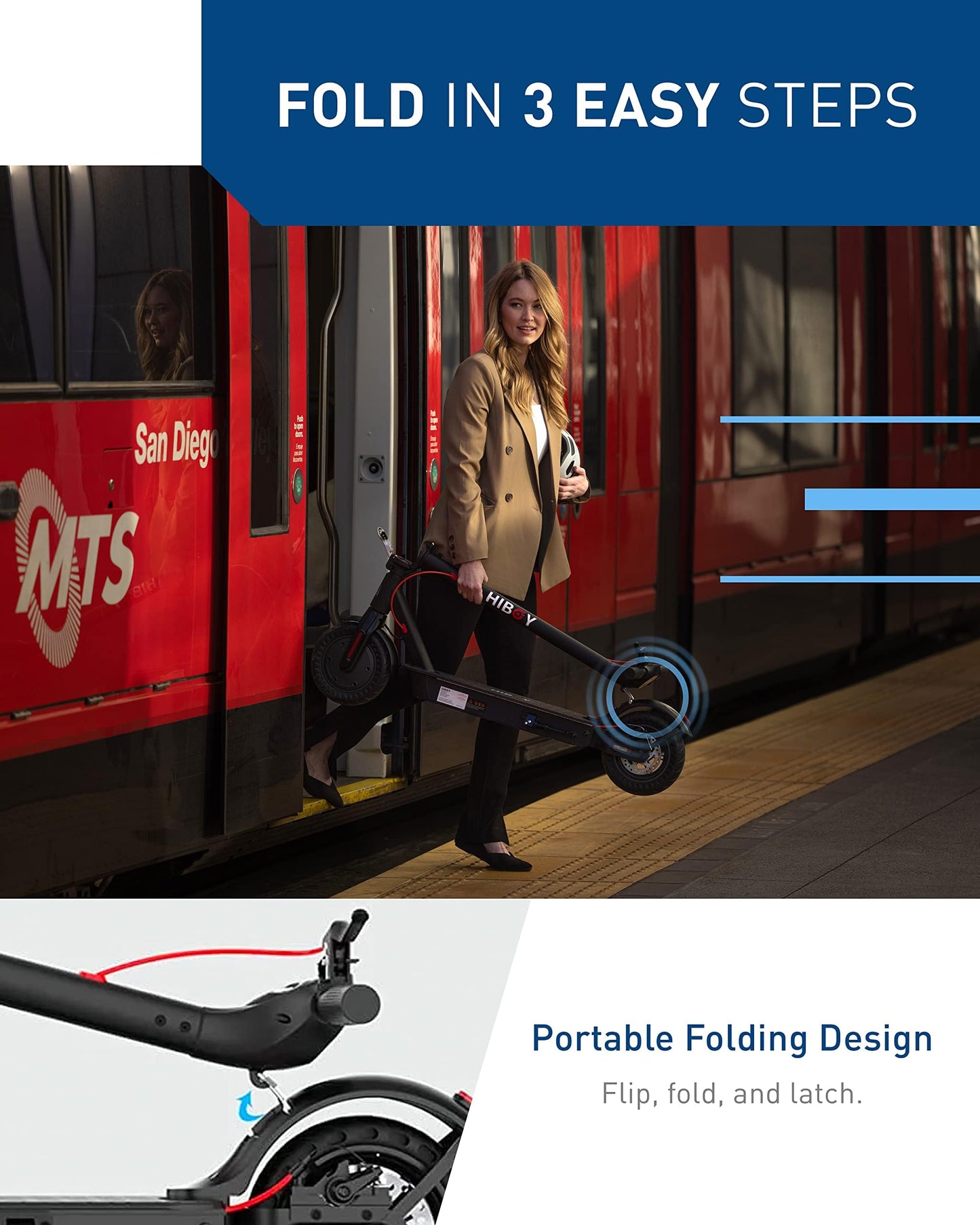 Hiboy KS4 Pro Electric Scooter, 500W Motor (Max 750W), 10" Honeycomb Tires, 25 Miles Long Range 19 MPH Foldable Commuti Electric Scooter Adults with Hiboy APP