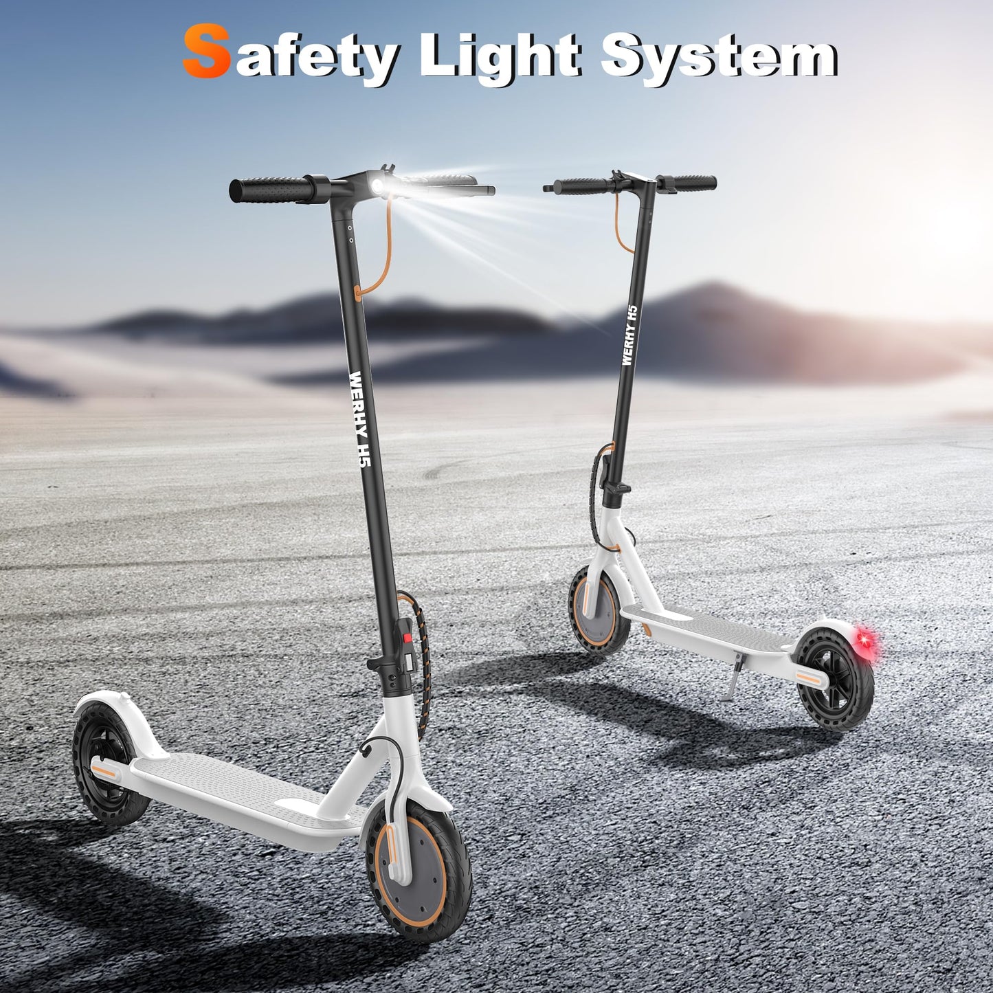 Electric Scooter, 500/350W Motor & 10"/8.5" Solid Tires, Up to 22/19 MPH & 25/15 Miles Rang, Foldable Commuter E Scooter for Adults & Teens