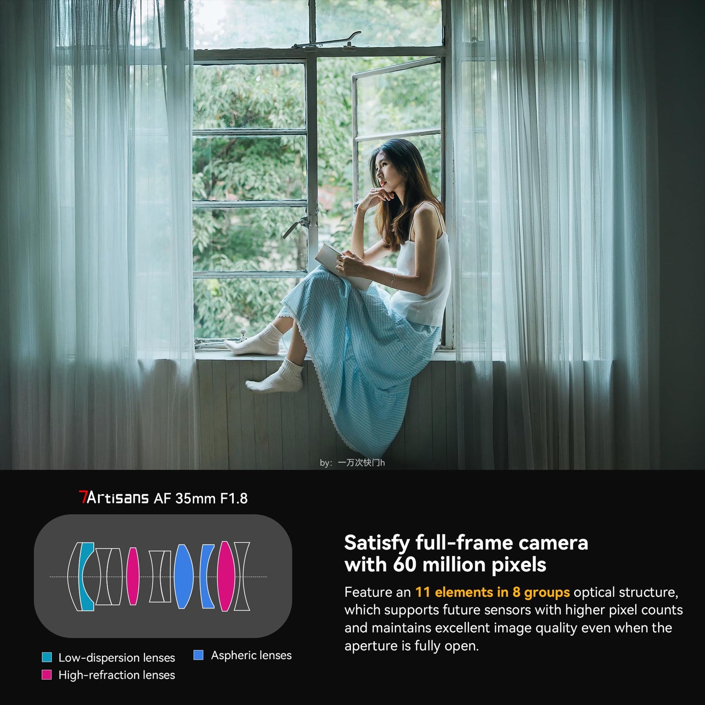 7artisans AutoFocus 35mm F1.8 Full Frame Lens,F1.8 Large Aperture,Support Automatic/Manual Compatible for Sony FX A1 A9 A7M A7R A7S A7C ZVE Series FX3,A9II,A7M2,A7S2