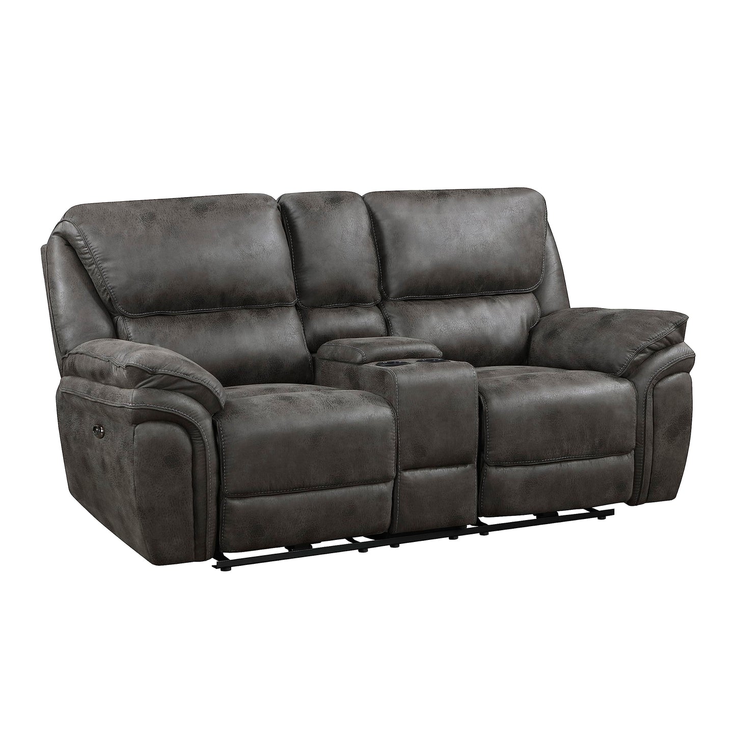 Lexicon Dorritt Power Reclining Living Room Sofa Set, 3-Piece, Gray