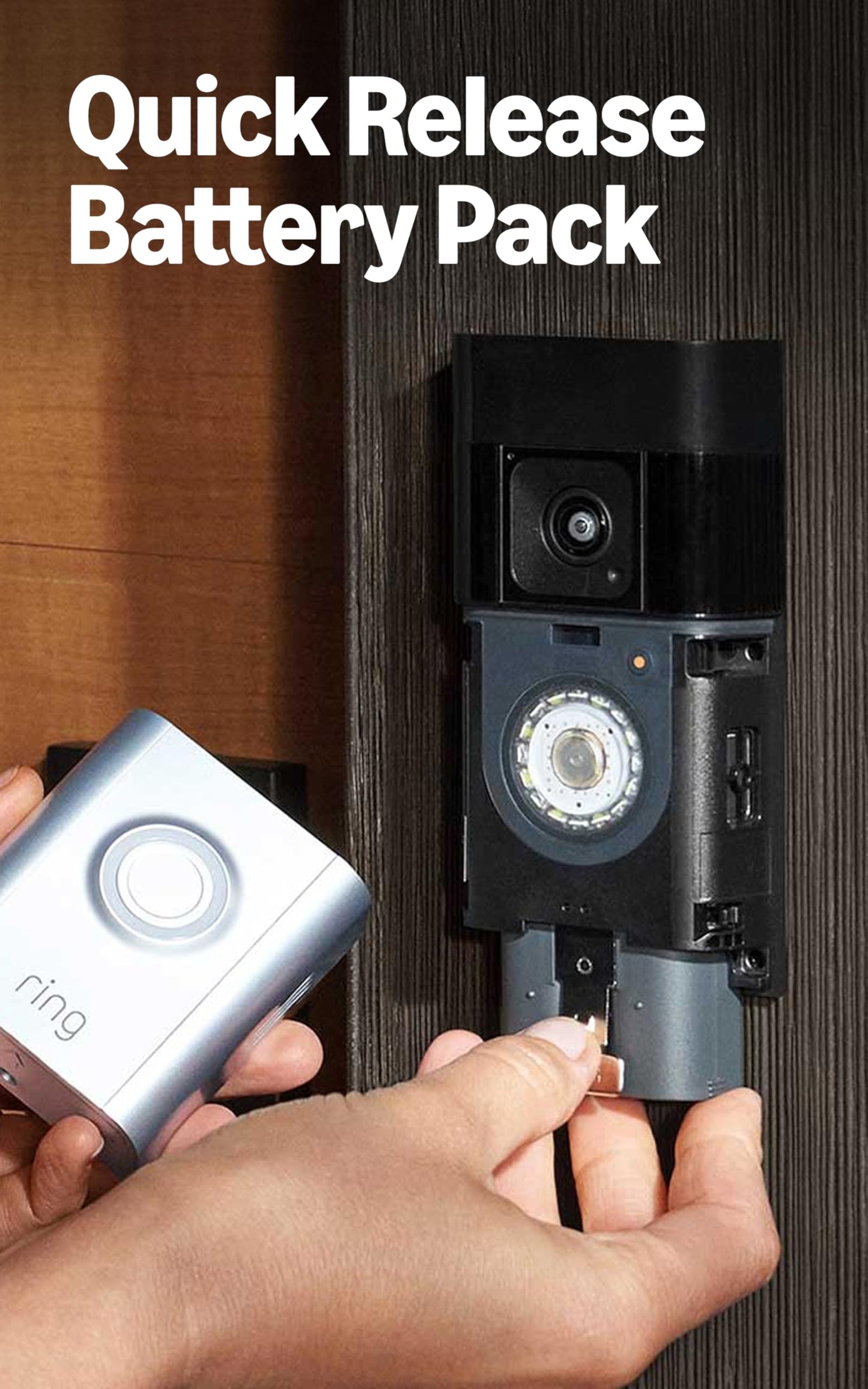 Ring Battery Doorbell Pro, Home or business security, Two-Way Talk with Audio+, 3D Motion Detection, and 1536p HD+ Head-to-Toe Video, 2-pack