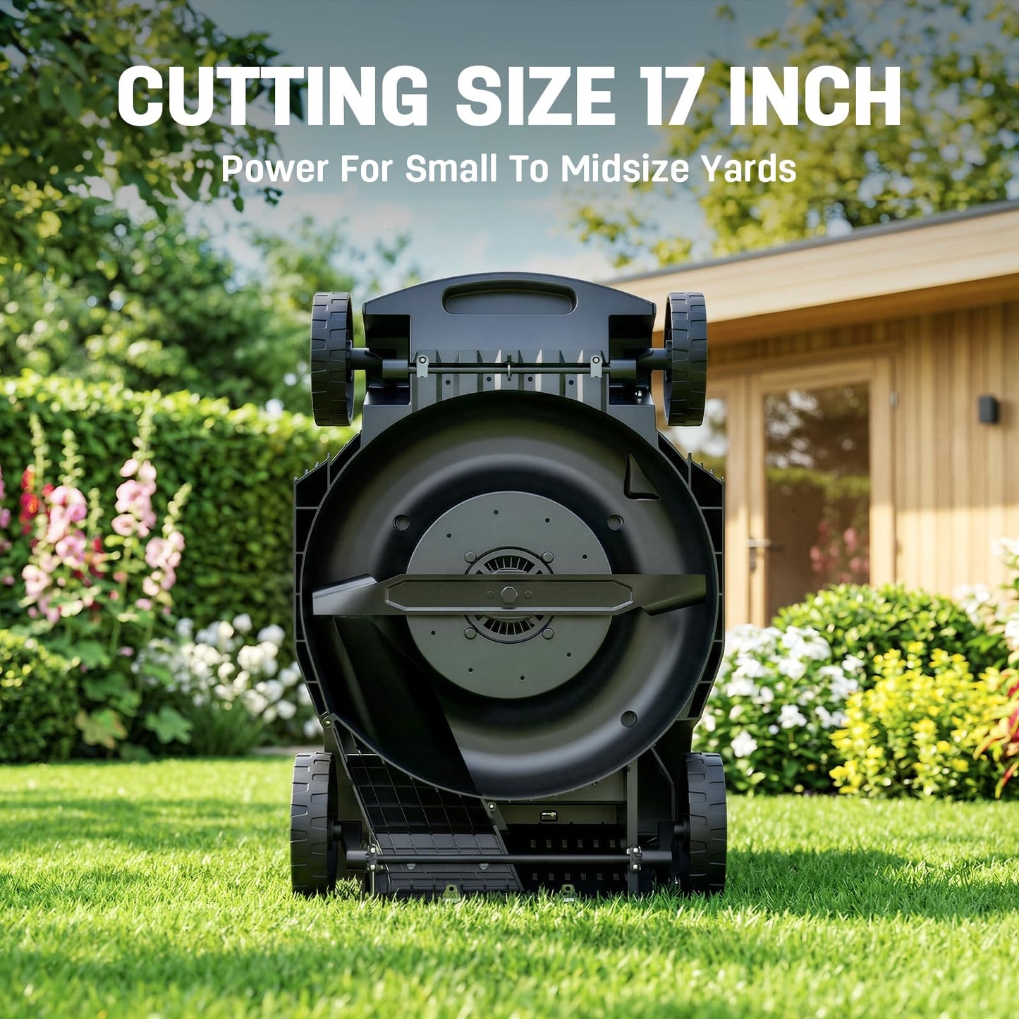 STEELITE 40V 17 Inch Electric Lawn Mower Cordless, Brushless Motor, 6-Position Height Adjustment, 2-in-1 Bagging & Mulching, Includes 2 x 4.0Ah Batteries and Battery Charger