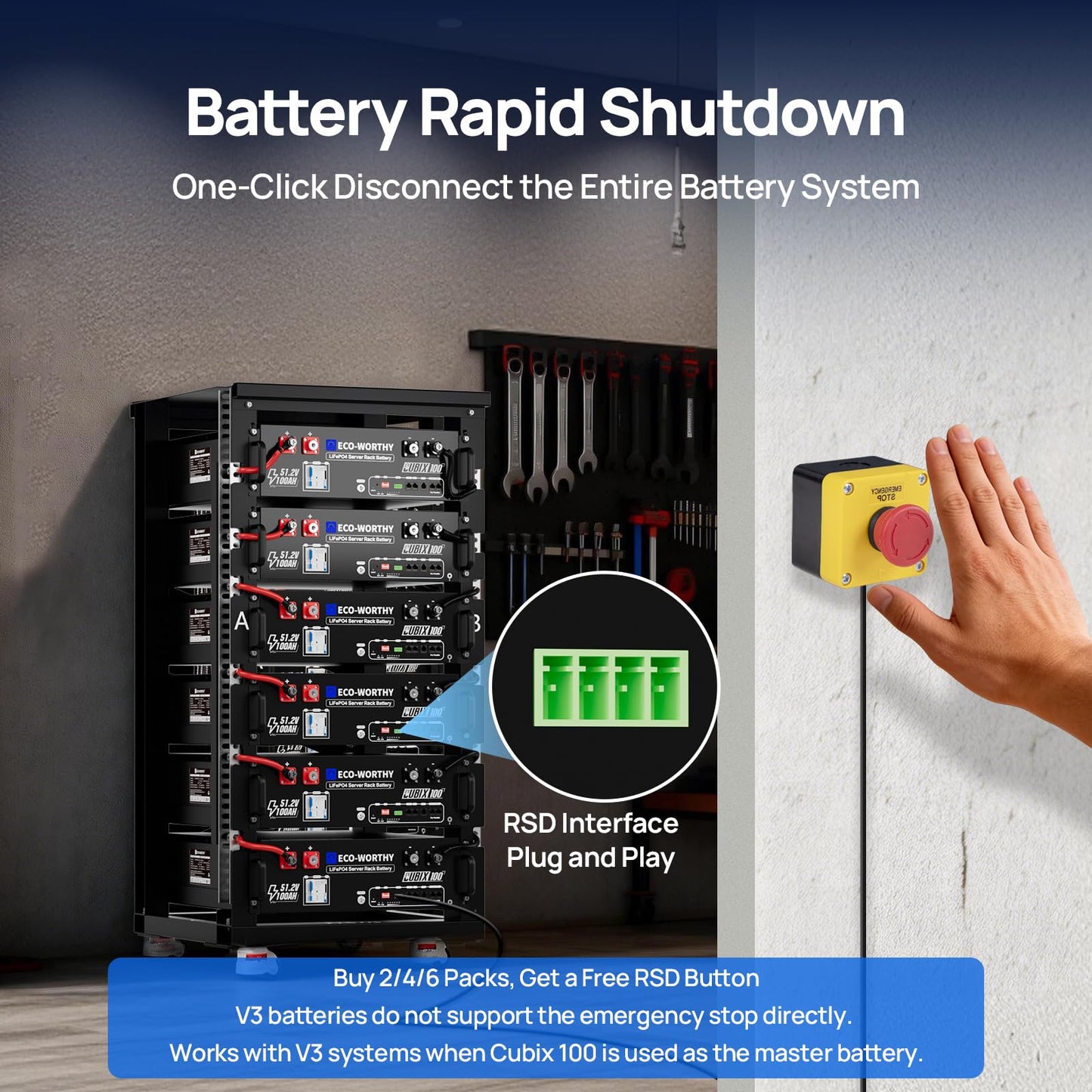 ECO-WORTHY Home Power Station Backup Power,AC 10000W Output+10240Wh LiFePO4 Battery Support Communication,Bluetooth and WiFi,Fast Charge,for Home Backup,Emergency,Solar System Components