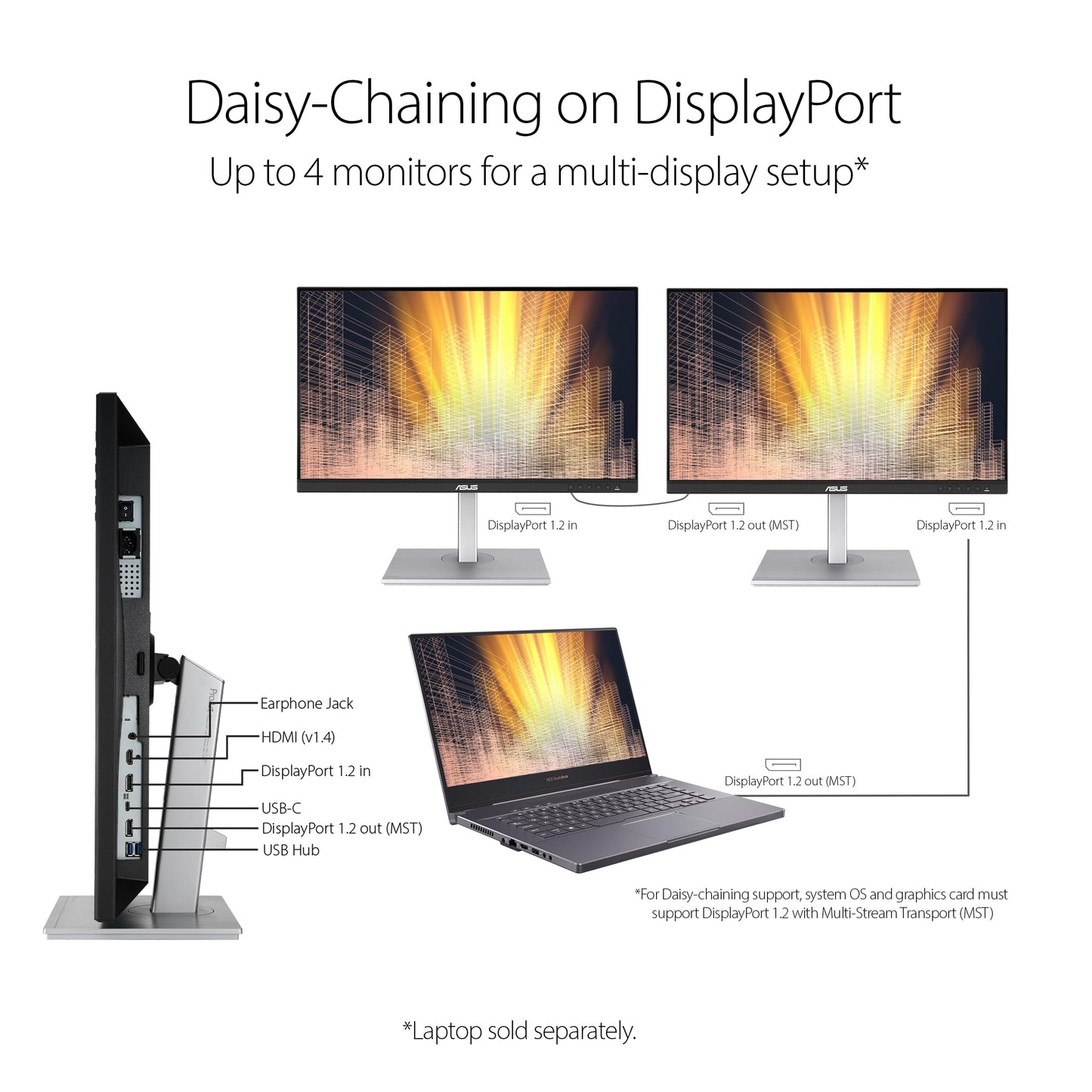 ASUS ProArt Display PA247CV 24-inch Monitor – IPS, Full HD (1920 x 1080), 100% sRGB, 100% Rec. 709, Color Accuracy ΔE < 2, Calman Verified, USB-C, Compatible with Laptop & Mac Monitor
