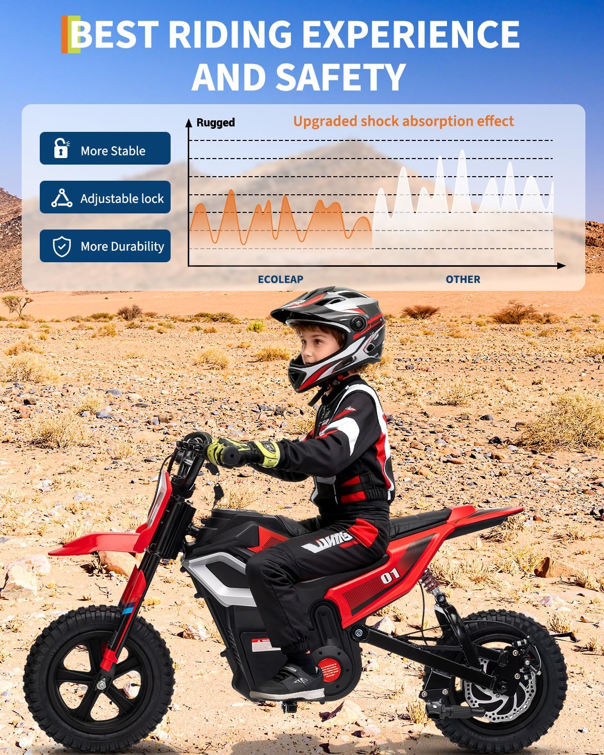 GarveeLife Electric Dirt Bike for Teens, 12" Fat Tire 350W Electric Motorcycle with 24V Battery, 14MPH Top Speed, 130 LBS Max Load, Mini Dirtbike for Kids, Mountain Off-Road Bike Fit Age 10+