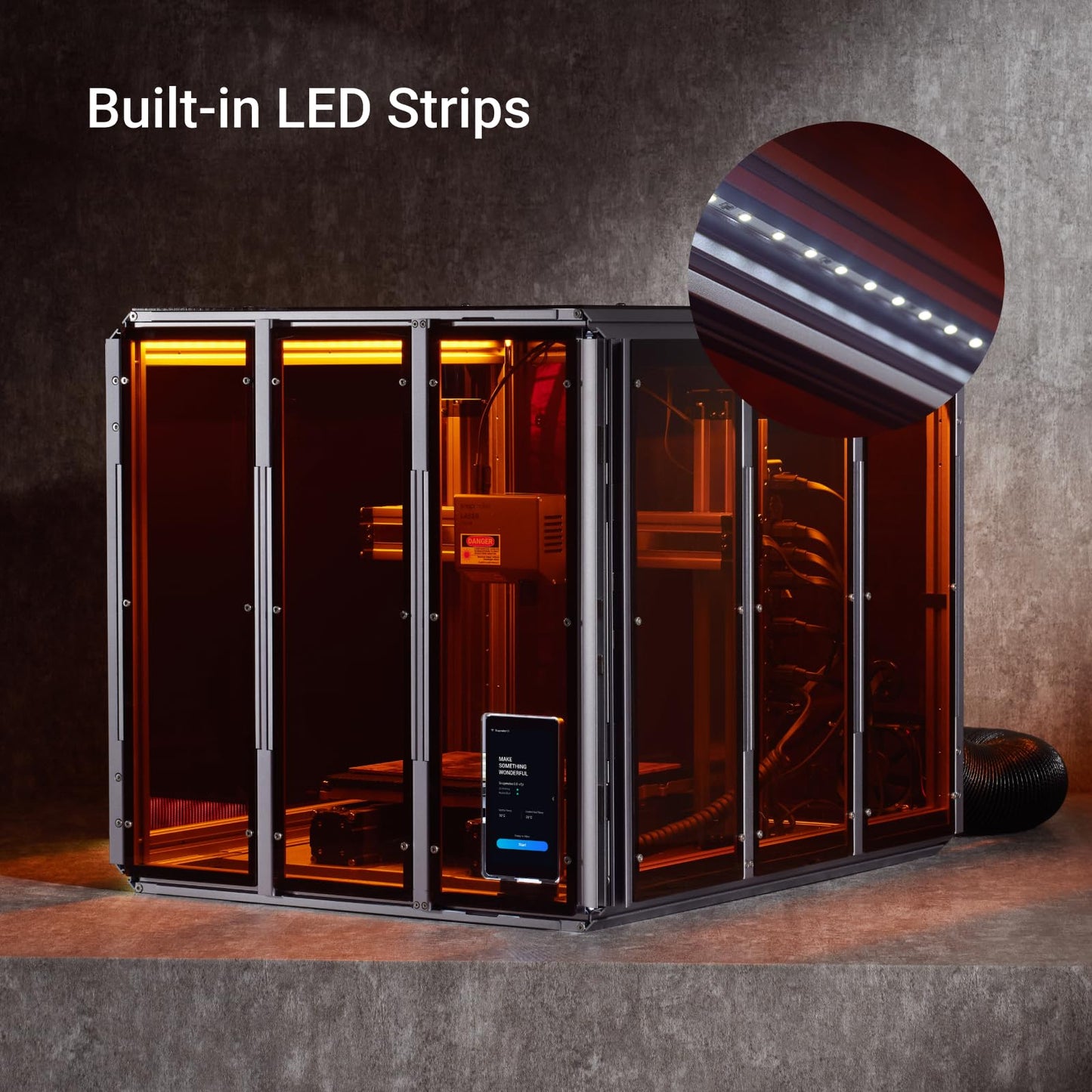 Snapmaker 3D Printer Enclosure 2.0 Safer and Quieter 3D Printer Cover Protection 2.0 A350T F350 A350 3D Printer