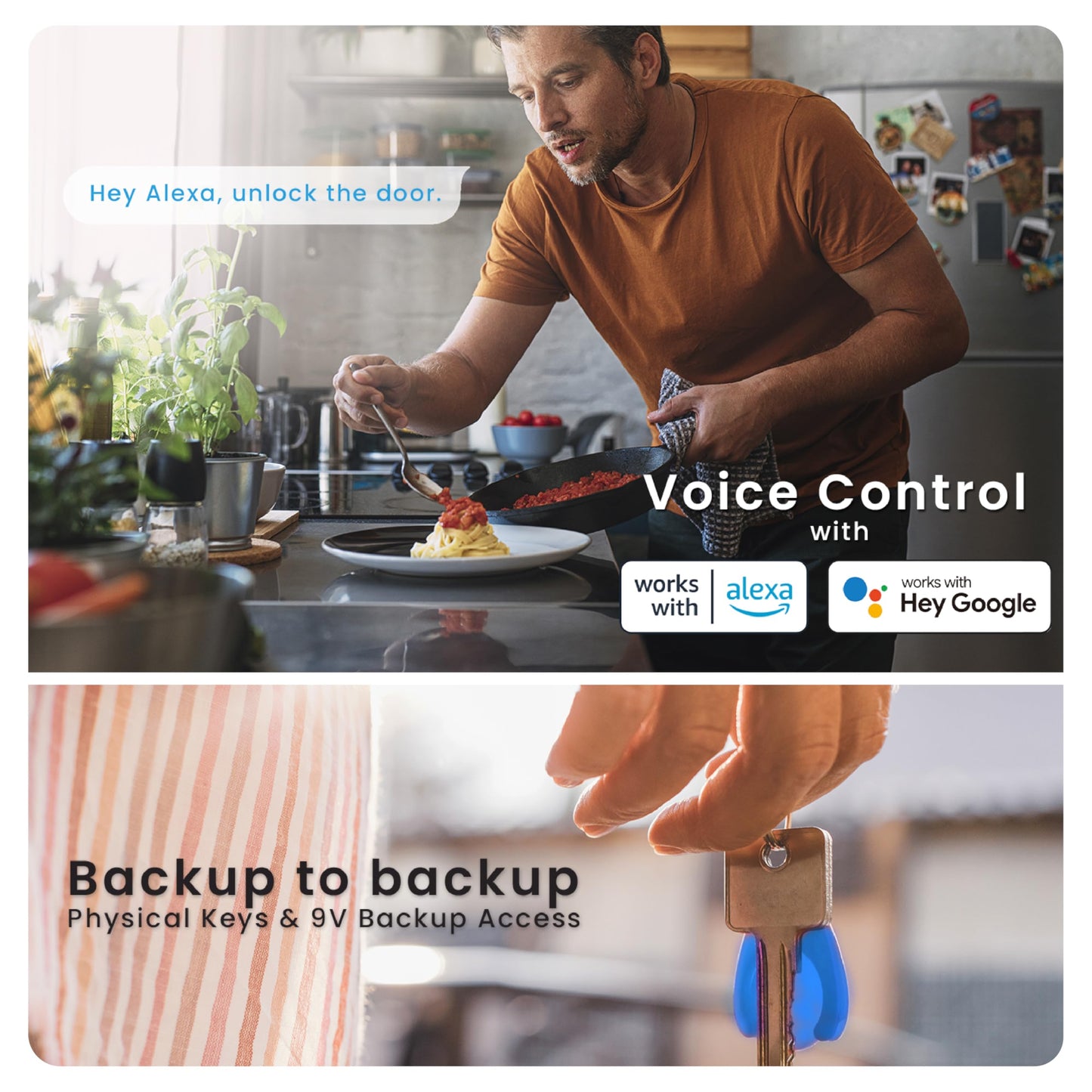 Lockly Vision Elite Video Smart Lock with Camera, Smart Wi-Fi Deadbolt for Front Door, PIN Genie® Keypad, Fingerprint Door Lock, Motion Sensor, App Remote Control, 2-Way Audio Doorbell, No Monthly Fee