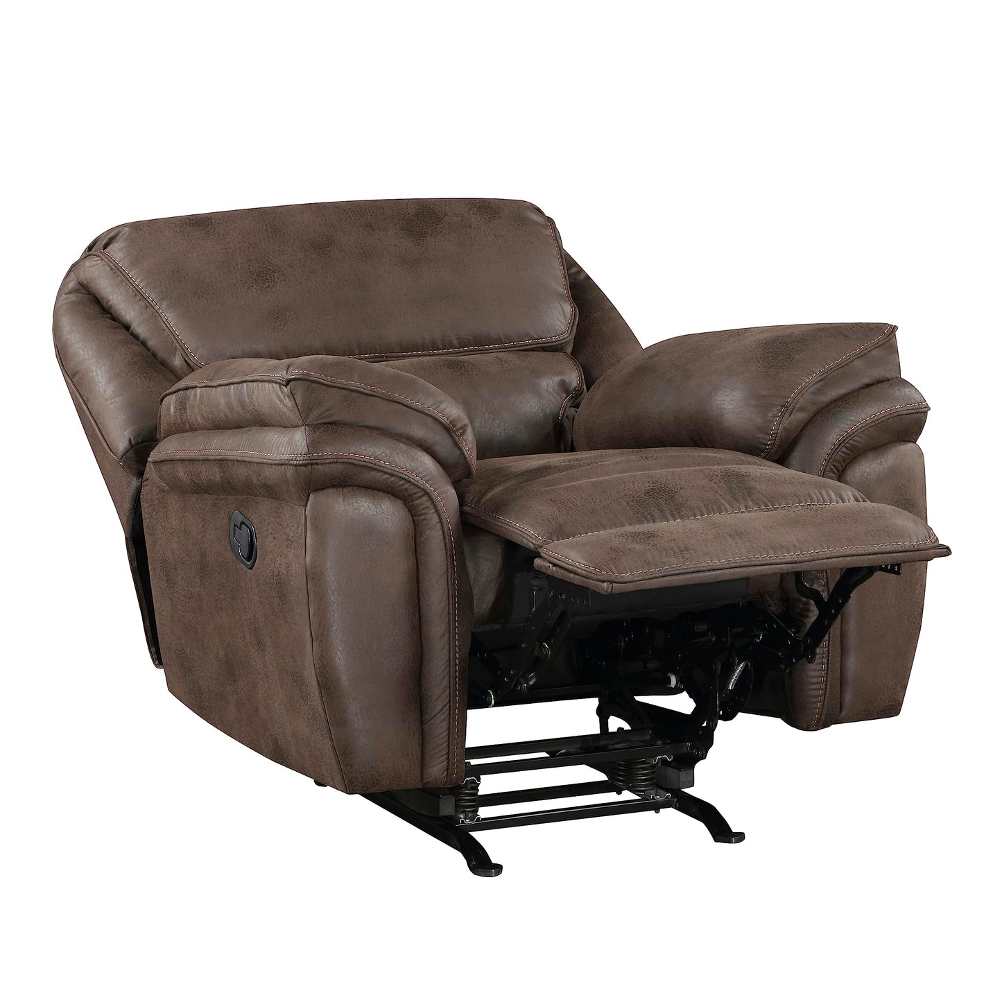 Lexicon Dorritt Manual Reclining Living Room Sofa Set, 3-Piece, Brown