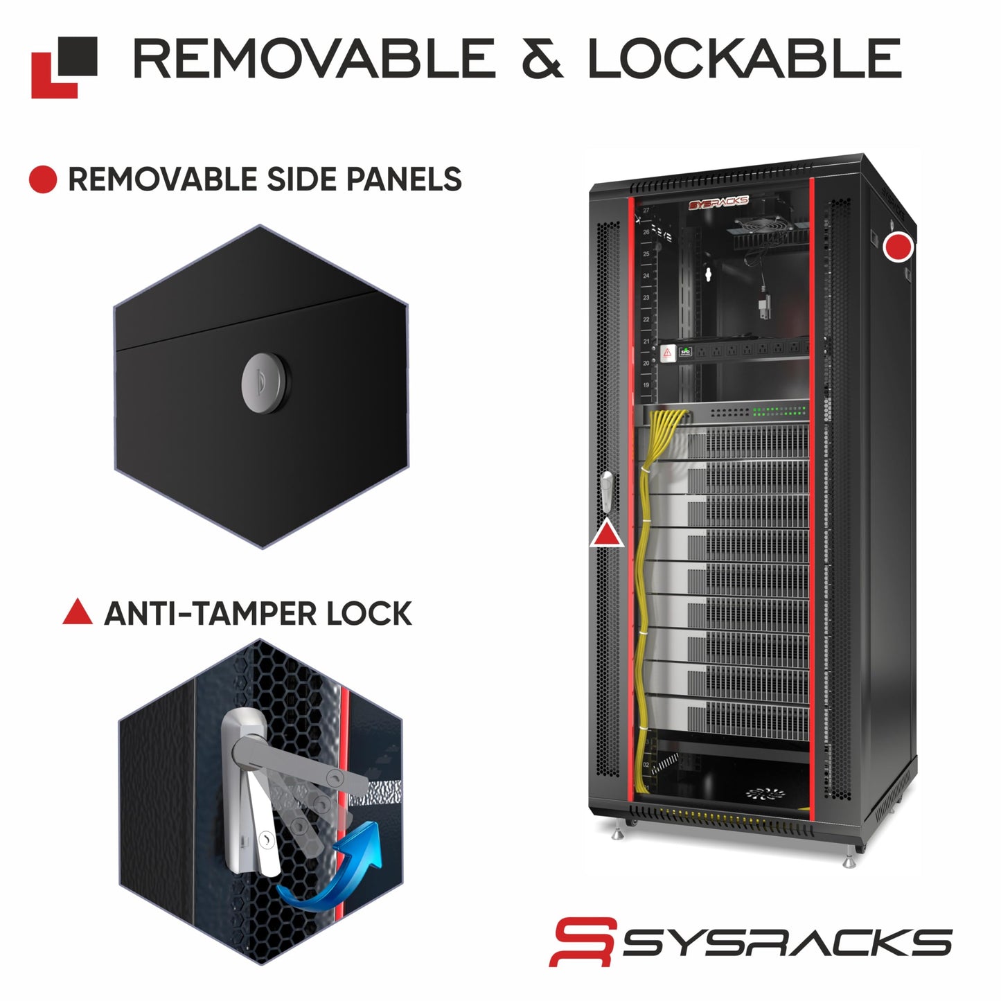 22U Wall Mount Server Rack Cabinet 24” Deep, 19” Network & AV Enclosure for Home Lab with Fan, PDU, 2 Shelves, Locking Glass Door