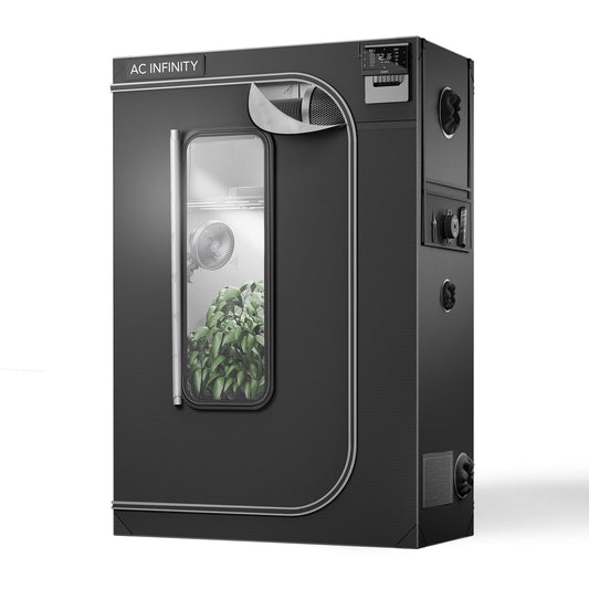 AC Infinity CLOUDLAB 642, Advance Grow Tent 4x2, Thickest 1" Poles, 2000D Mylar Canvas, Lab-Tested Highest Reflectivity, Largest Zipper Window, Controller Mount Plate, 48" x 24" x 72" Indoor Growing