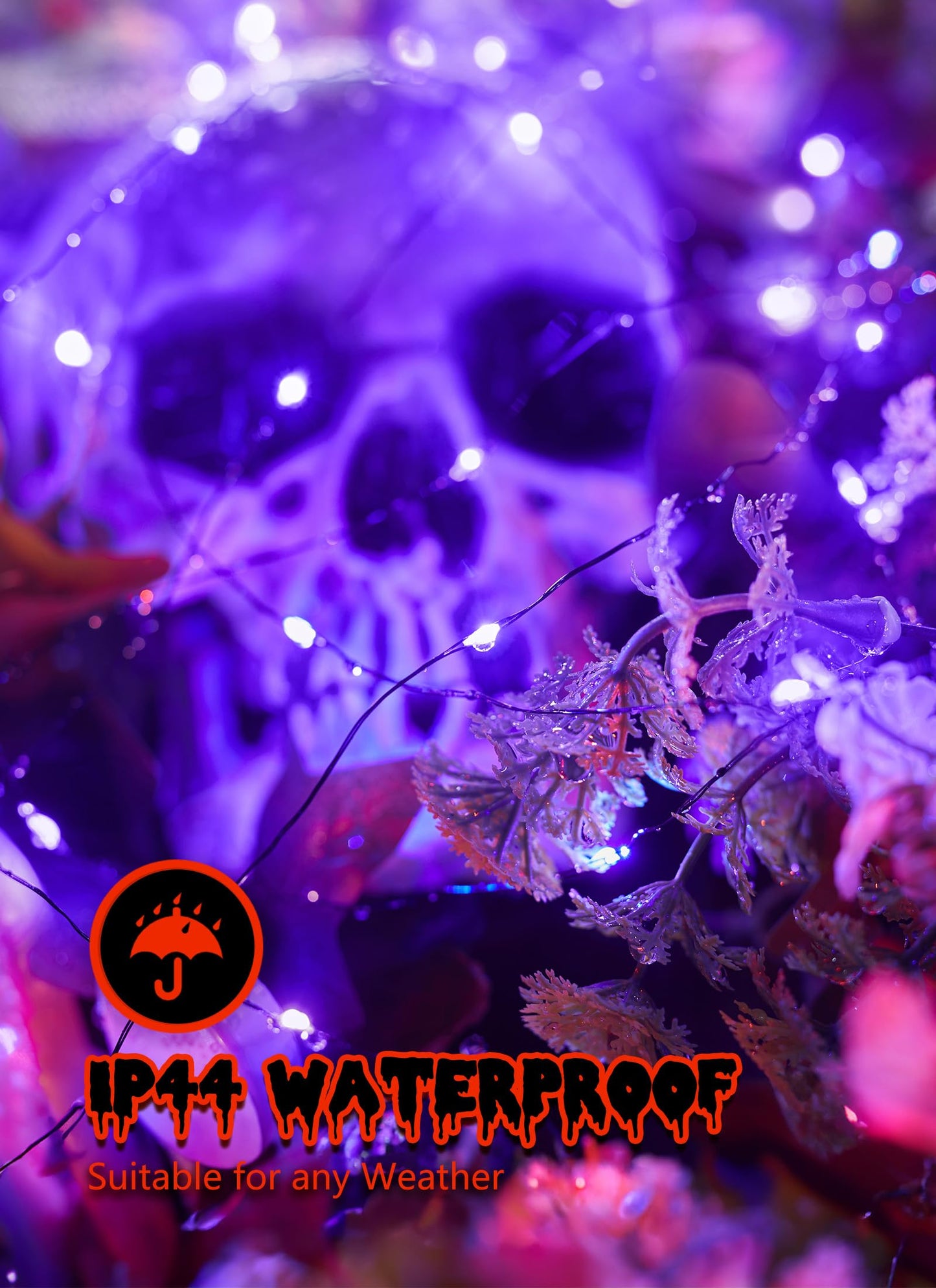 Minetom 5 Pack Fairy Lights, 7ft 20 LED String Lights, Battery Operated, Waterproof, Purple
