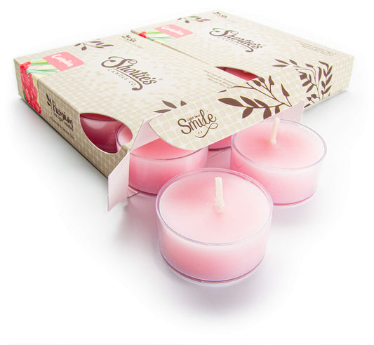 Shorties Candle Company Pure Carnation Tealight Candles - Highly Scented, 12 Pack, Pink, Model 45024