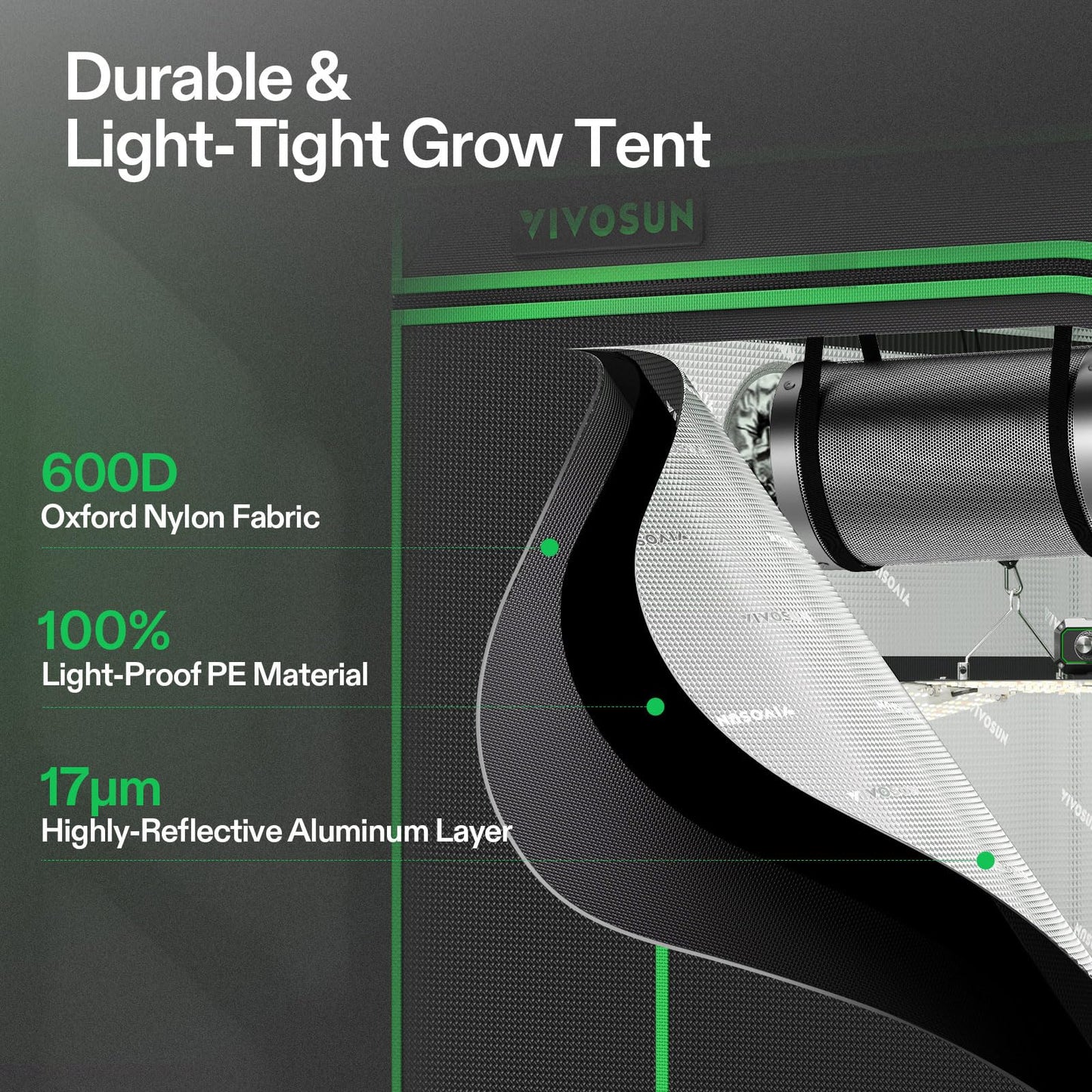 VIVOSUN Grow Tent Kit, 3 × 3ft Complete Grow System, WiFi-Controlled Grow System with 200W Full Spectrum LED Grow Light, Automatic Ventilation, GrowHub Outlet A22 with Temperature and Humidity Sensor