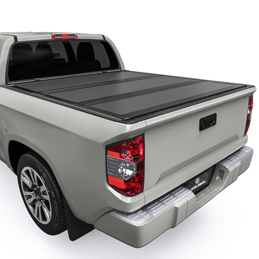 YITAMOTOR Low-Profile Hard Tri-Fold Truck Bed Tonneau Cover Compatible with Toyota Tundra 2022 2023 2024 2025 2026, 5.5 ft Bed (Excl. Trail Edition) with Deck Rail System