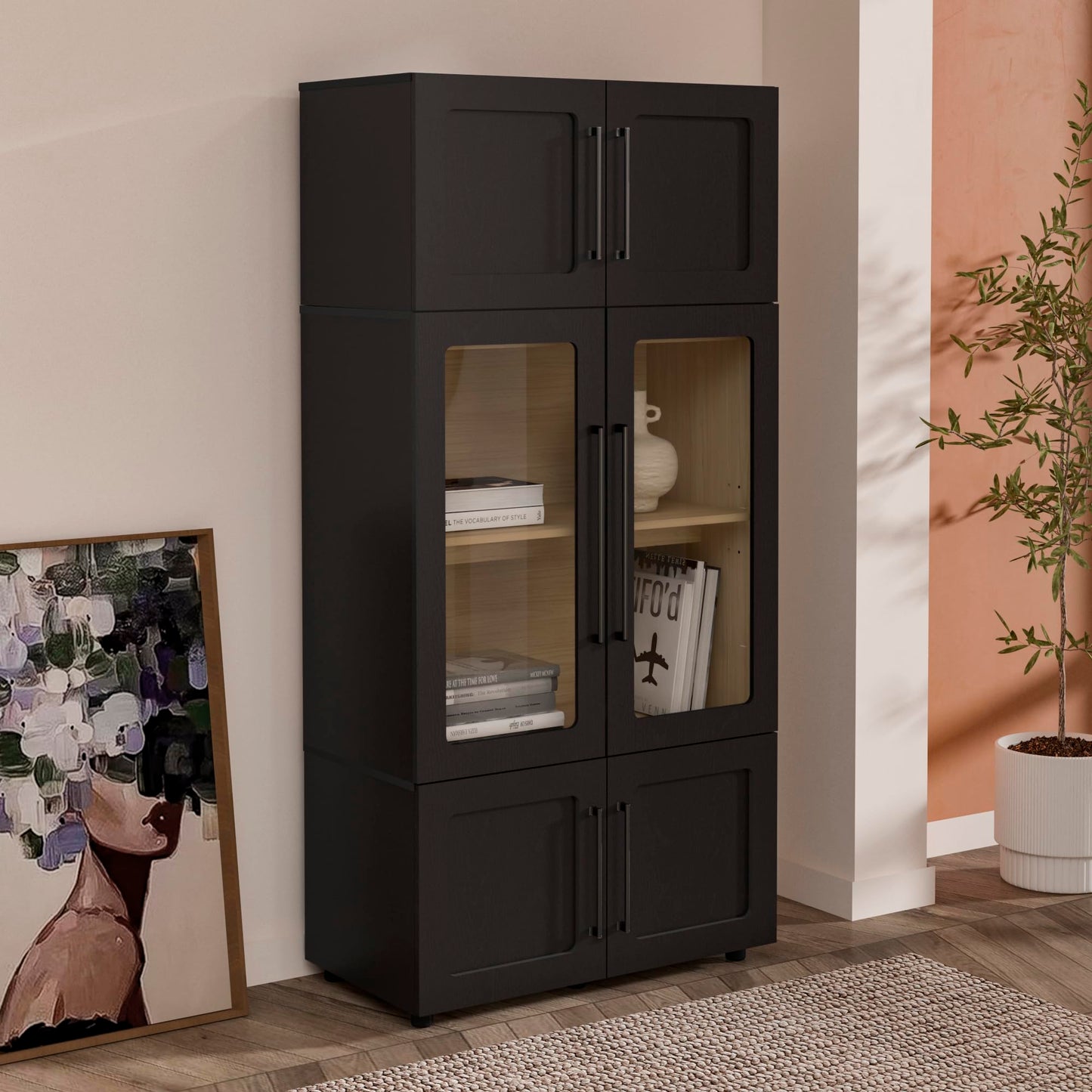 From the Tree Furniture 32 Inch Modular Sideboard Storage Cabinet with Soft-Close Doors | Buffet Accent Cabinet for Living Room, Entryway, Dining Room & Office | Scratch-Resistant Modern Design