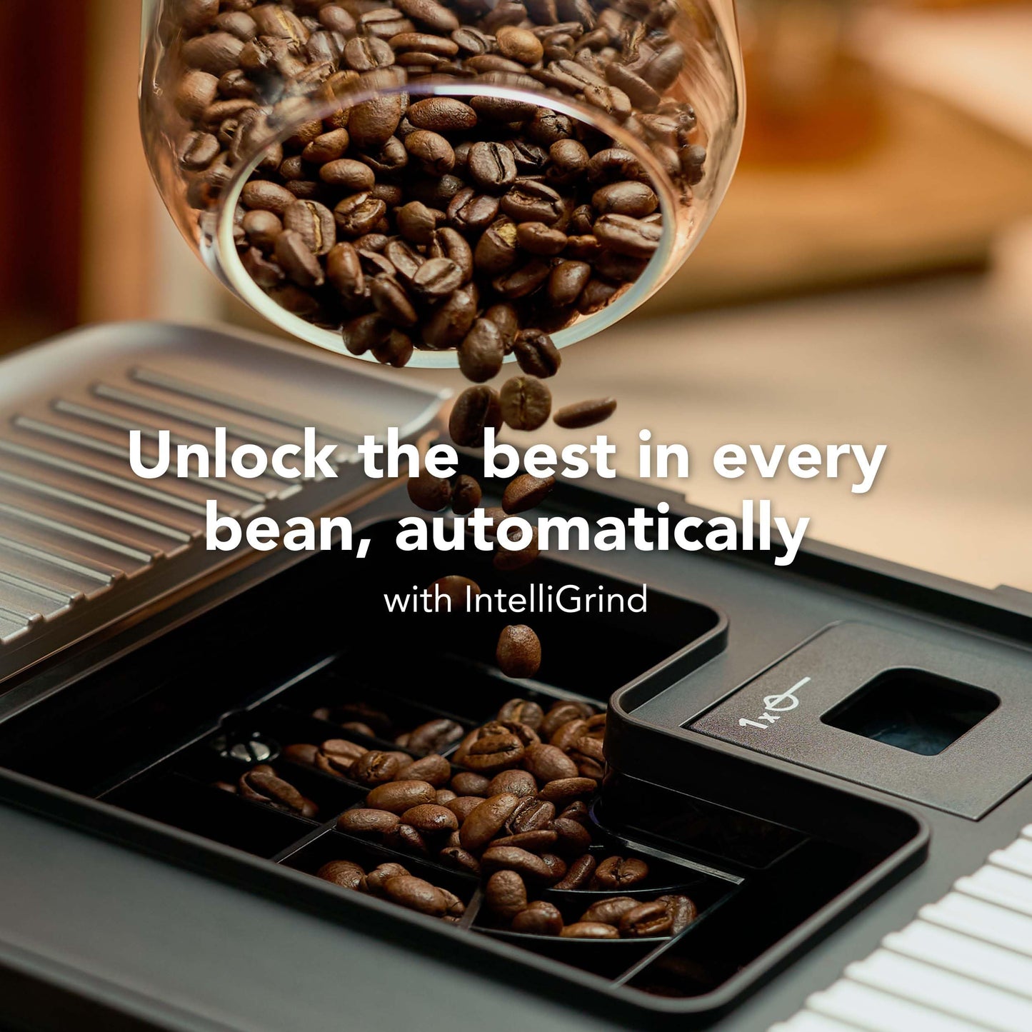 KitchenAid Fully Automatic Espresso Machine KF2 with 6 Hot and Iced Coffee Options | Built-In Grinder | Steam Wand, Black Matte KES8452