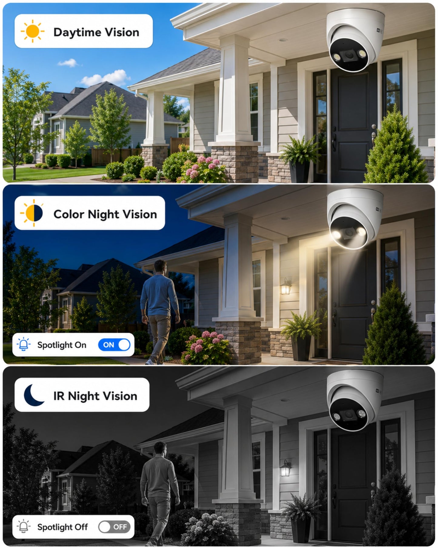 Swann AdvancedX™ Wired 5MP NVR Security System, 8 Channel, 4 Dome 3K Cameras, 1TB Storage, White, 24/7 Recording