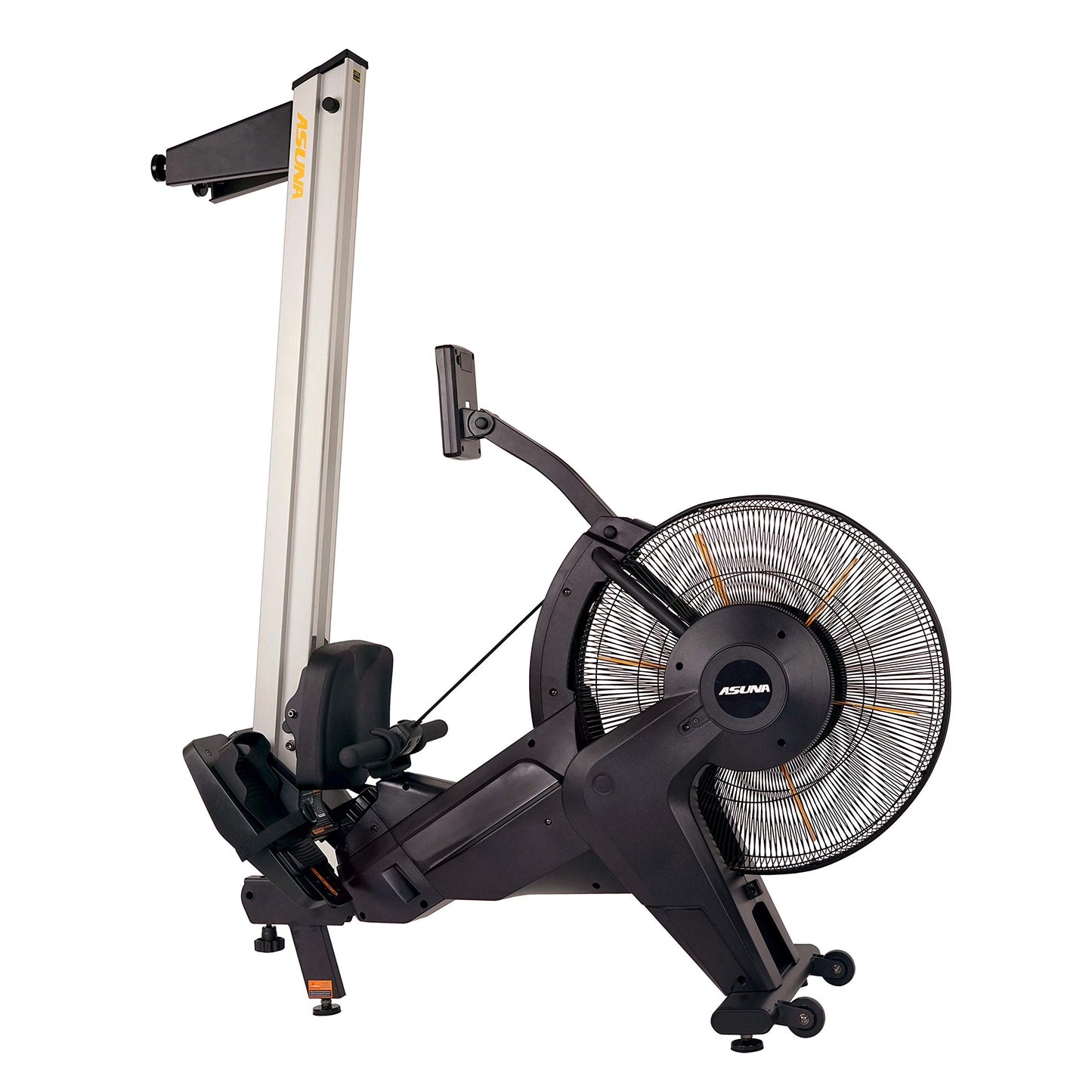 Sunny Health & Fitness Asuna 8580 Ventus Rowing Machine – Air & Magnetic Resistance, 330 LB Capacity, Performance Monitor, Foldable 50" Aluminum Rail, Home Cardio Rower